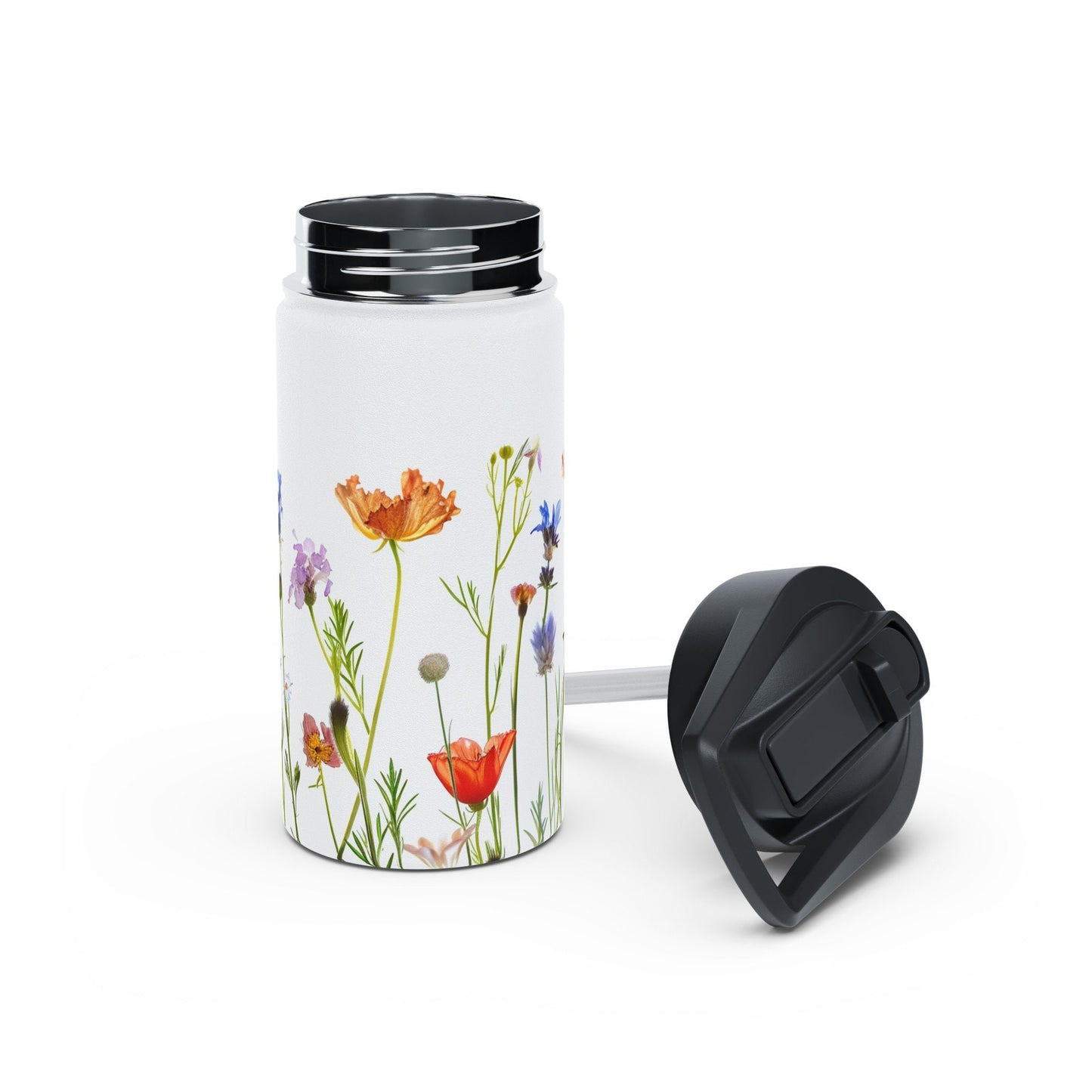 Wildflowers Stainless Steel Water Bottle, Standard Lid