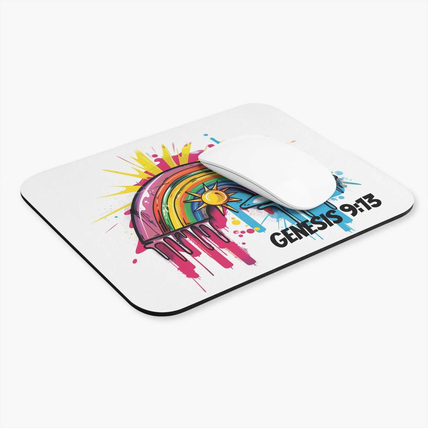 Genesis 9:13 Graffiti Mouse Pad (Rectangle)