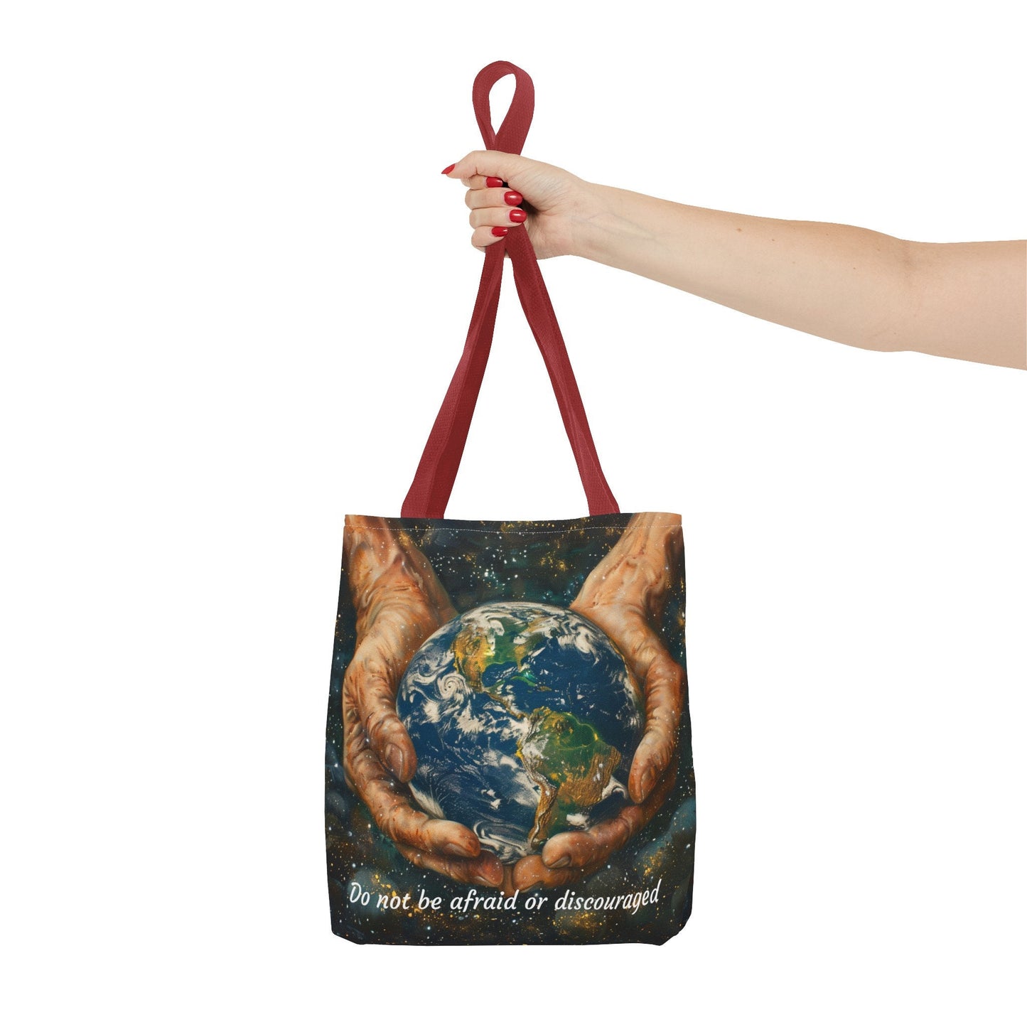 Do Not Be Afraid Or Discouraged Tote Bag