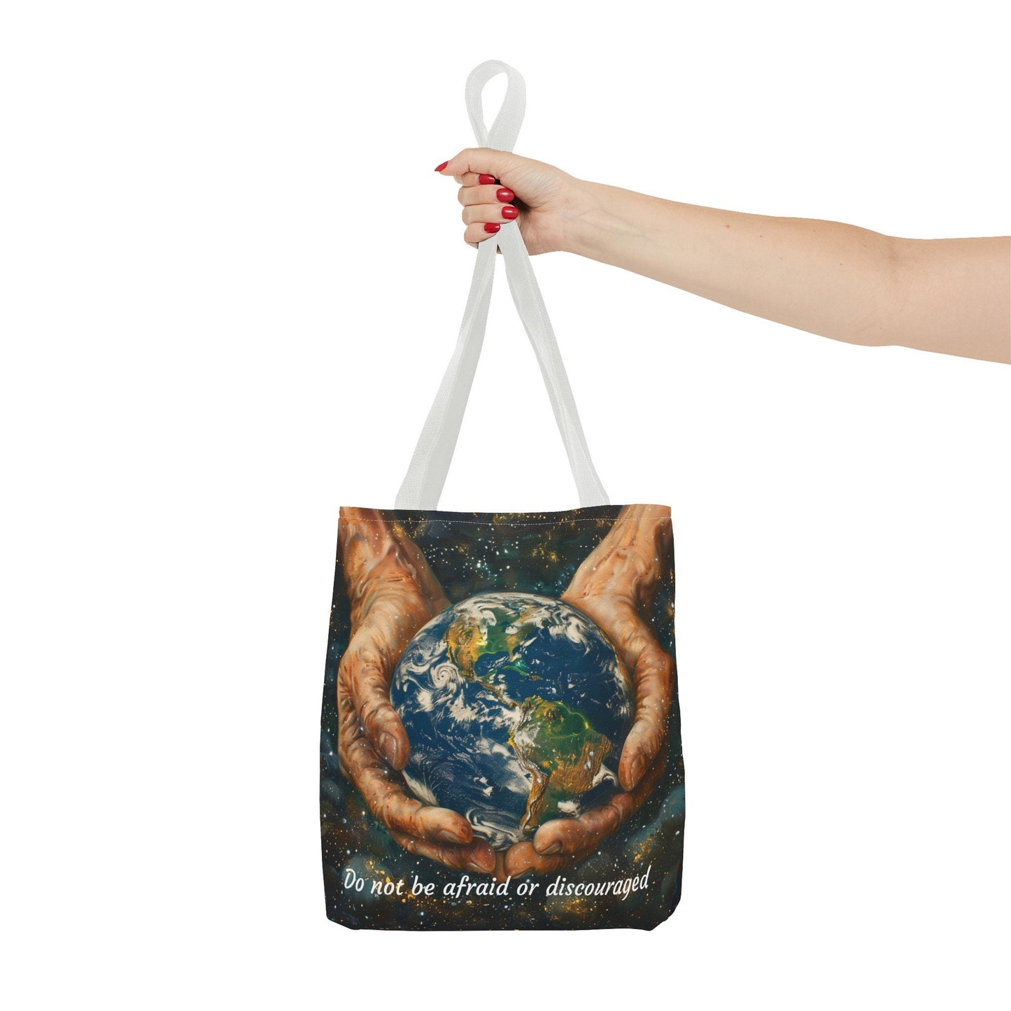Do Not Be Afraid Or Discouraged Tote Bag