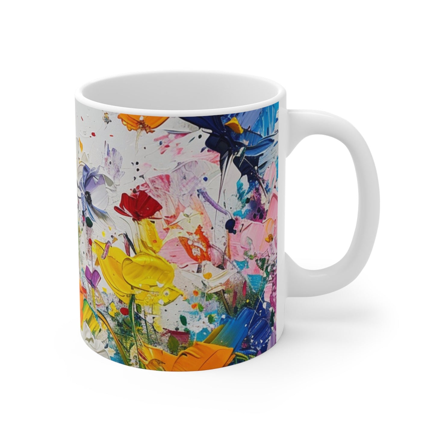 Expressionistic Flowers Mug