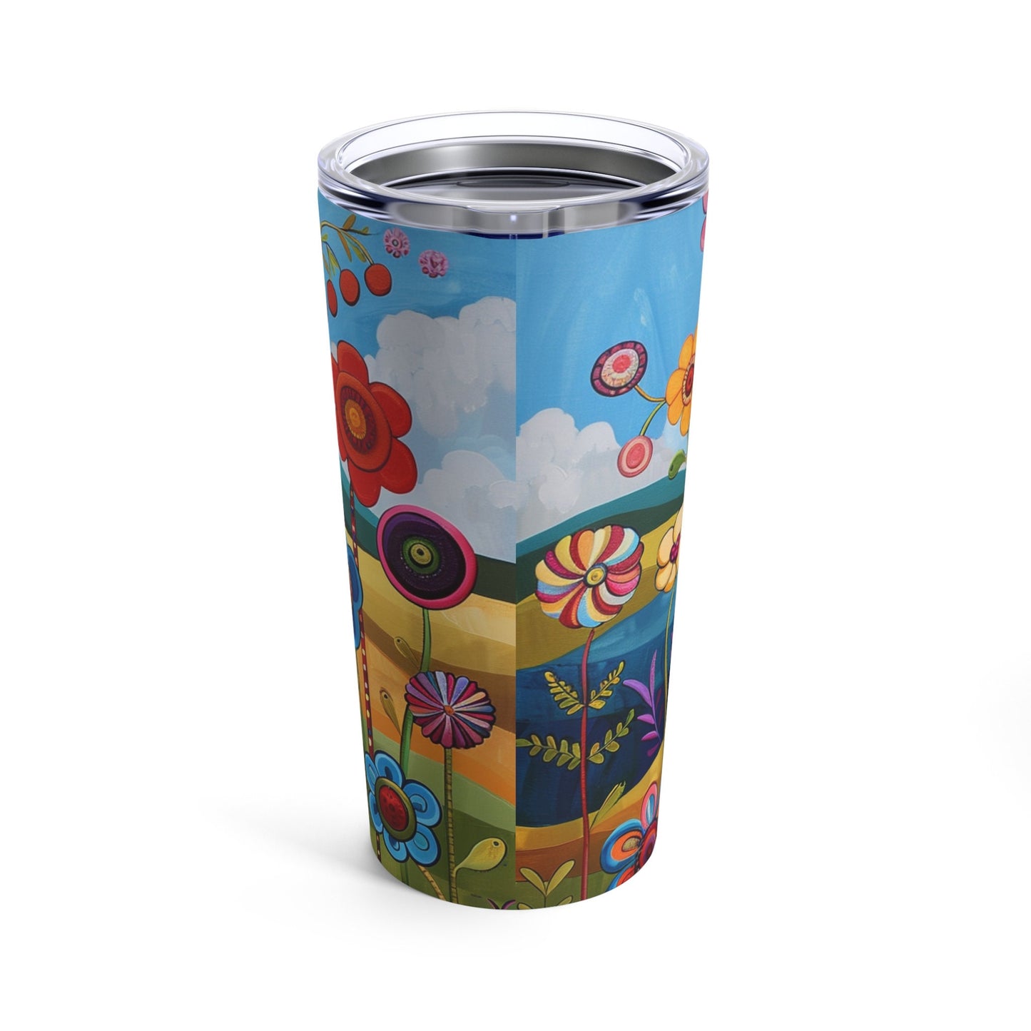 Retro Blooms Tumbler 20oz