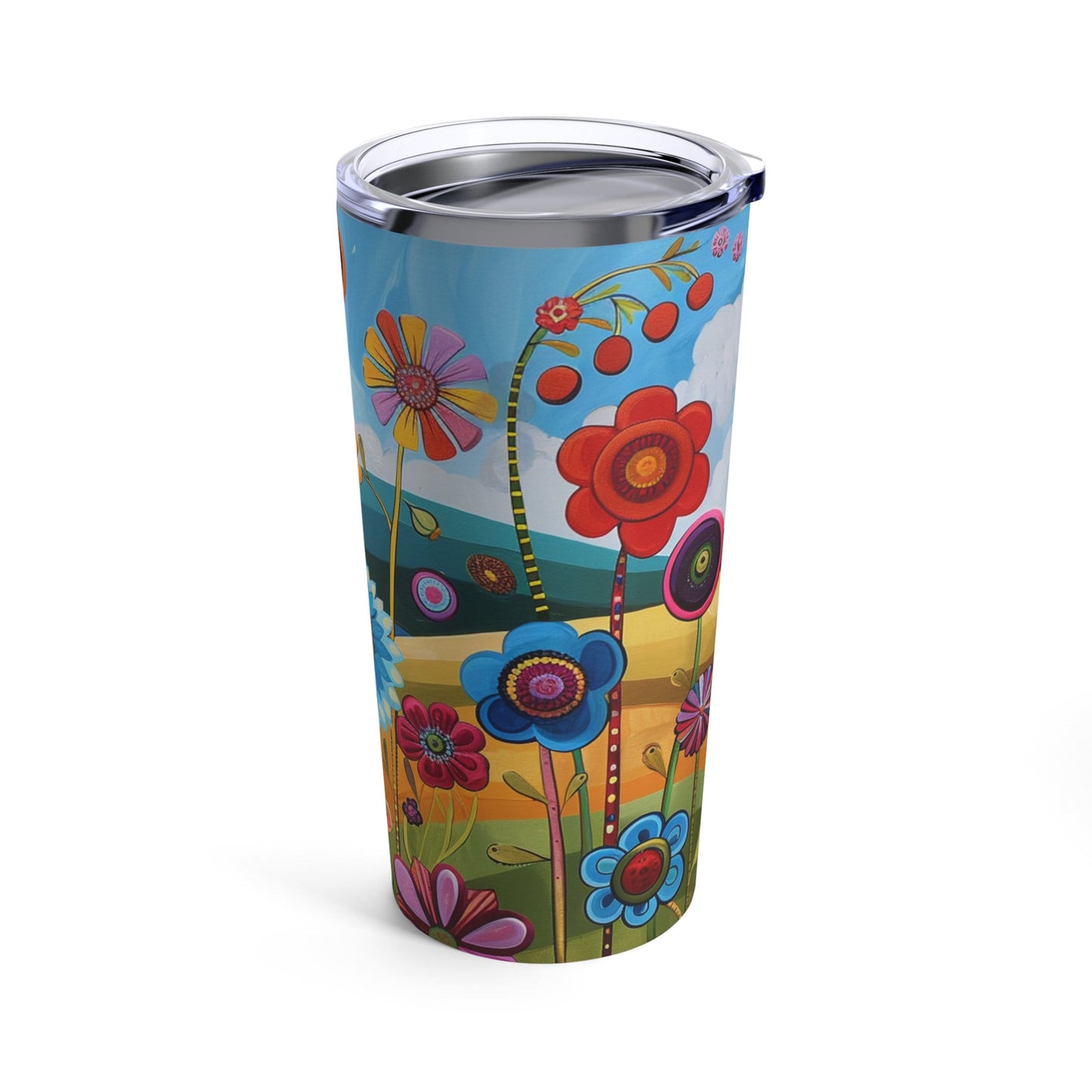 Retro Blooms Tumbler 20oz