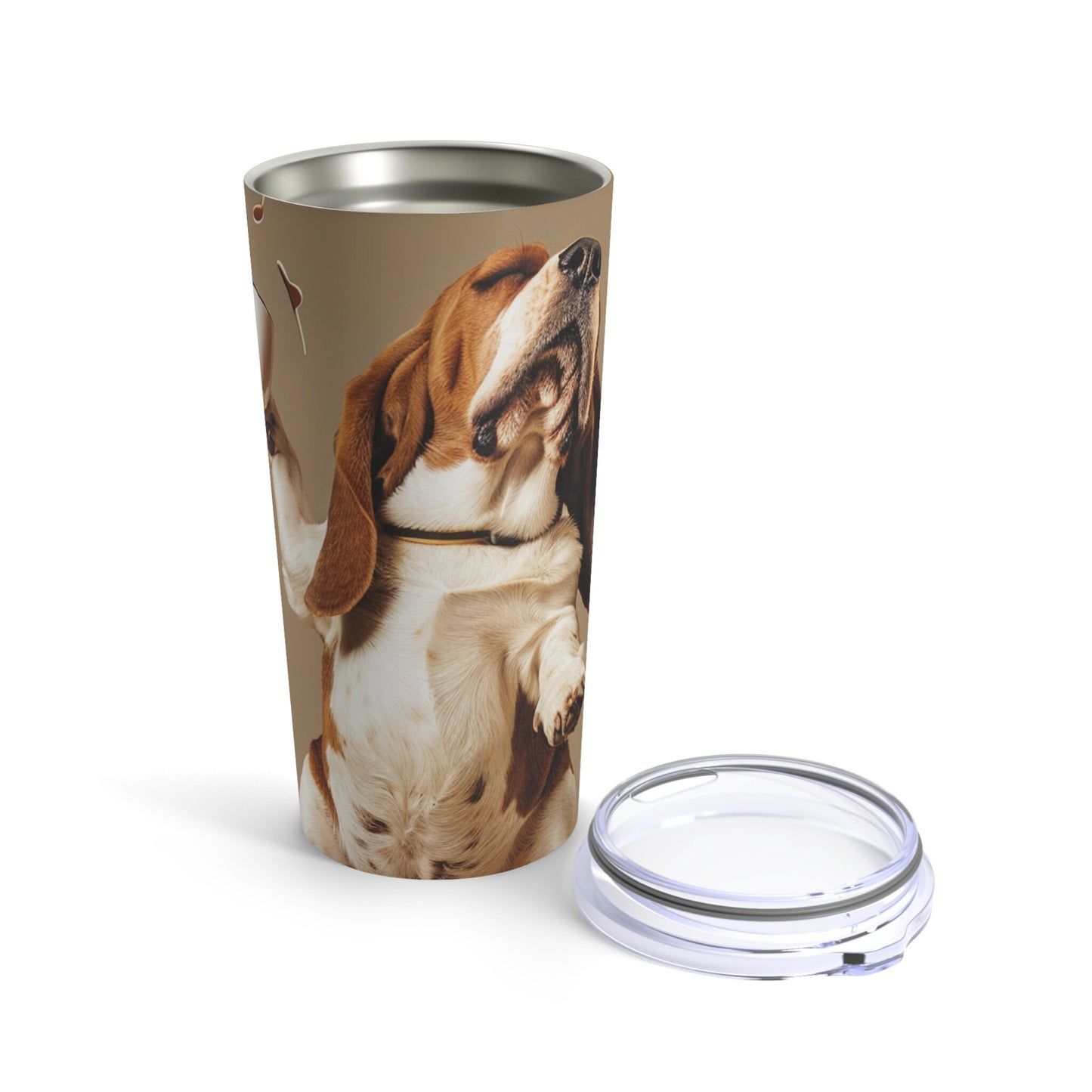 Dancing Basset Hound Tumbler 20oz