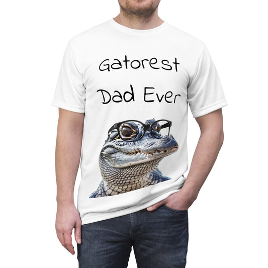 Gatorest Dad Ever Unisex Cut & Sew Tee (AOP) - T-Shirt