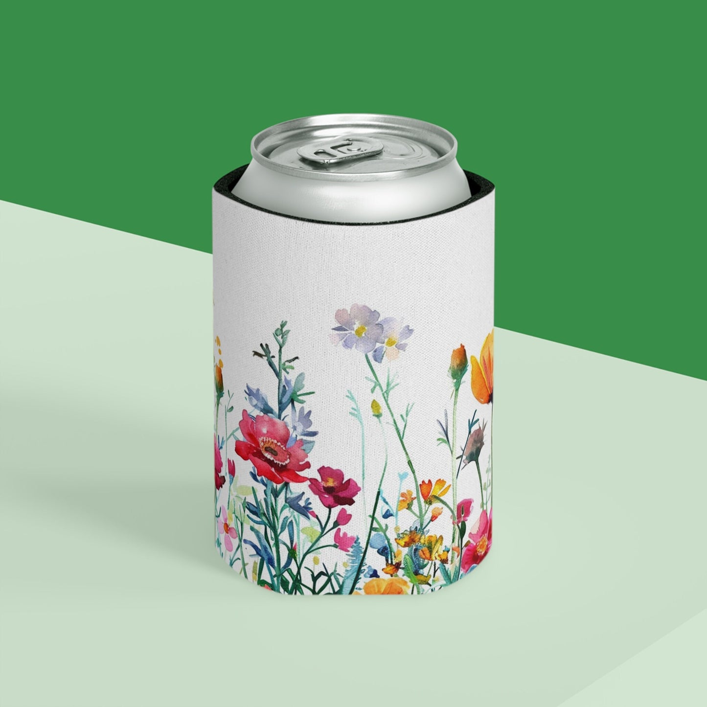 Dainty Flower Can Cooler - Koozie for Women Part Duet
