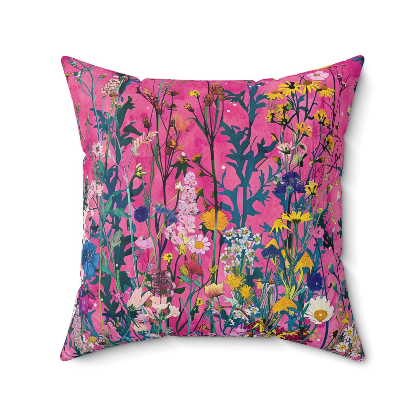 Wildflower Bliss Spun Polyester Square Pillow