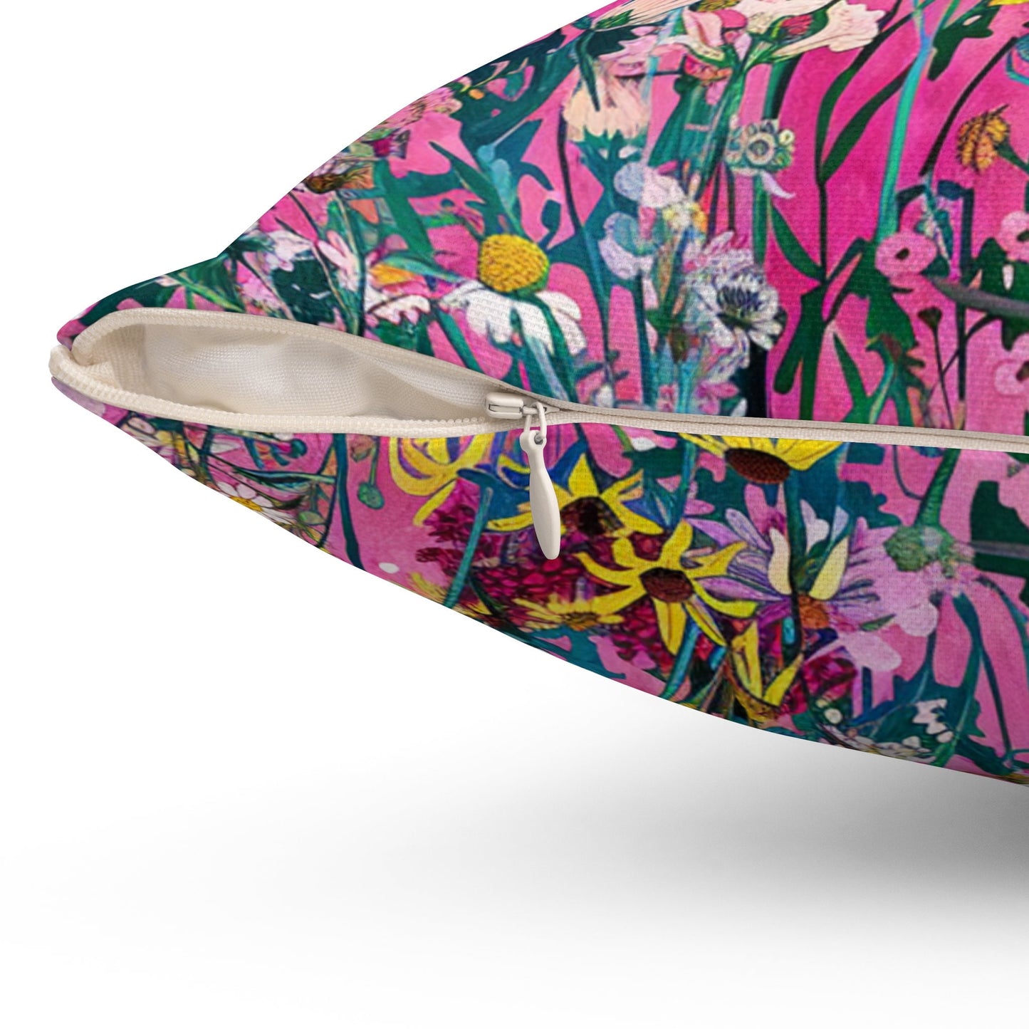 Wildflower Bliss Spun Polyester Square Pillow