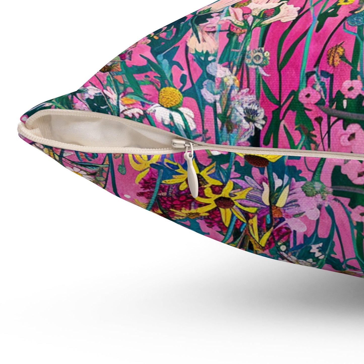 Wildflower Bliss Spun Polyester Square Pillow