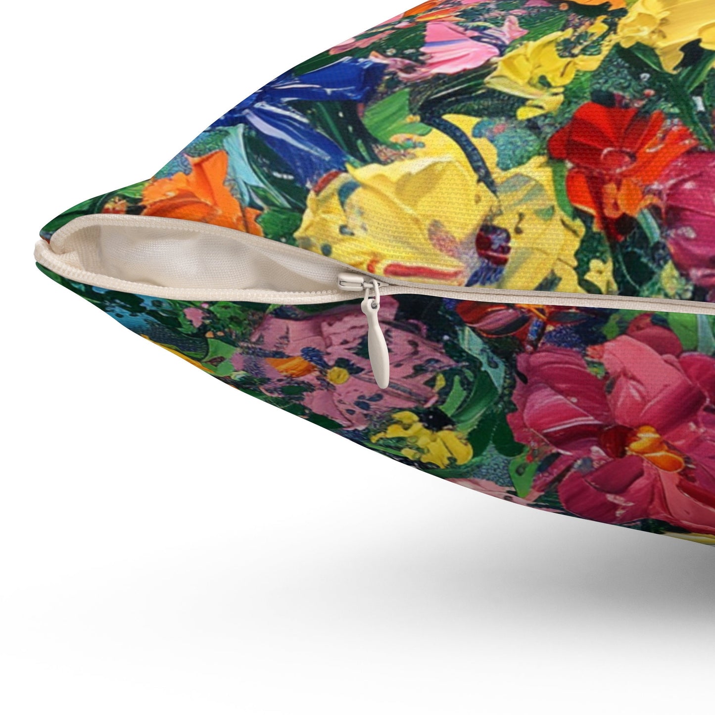 Divine Blooms on a Spun Polyester Square Pillow