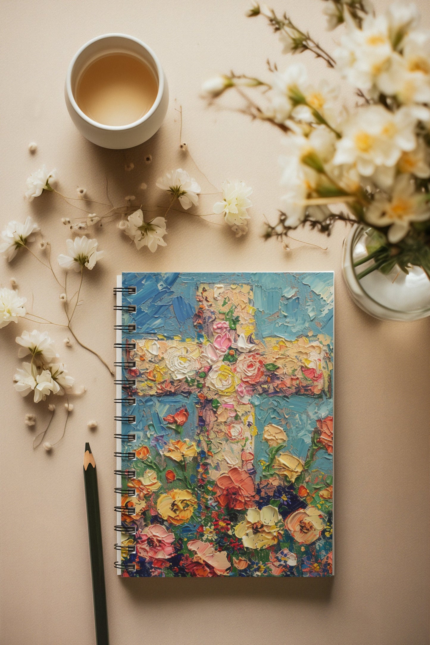Divine Blooms Spiral Notebook