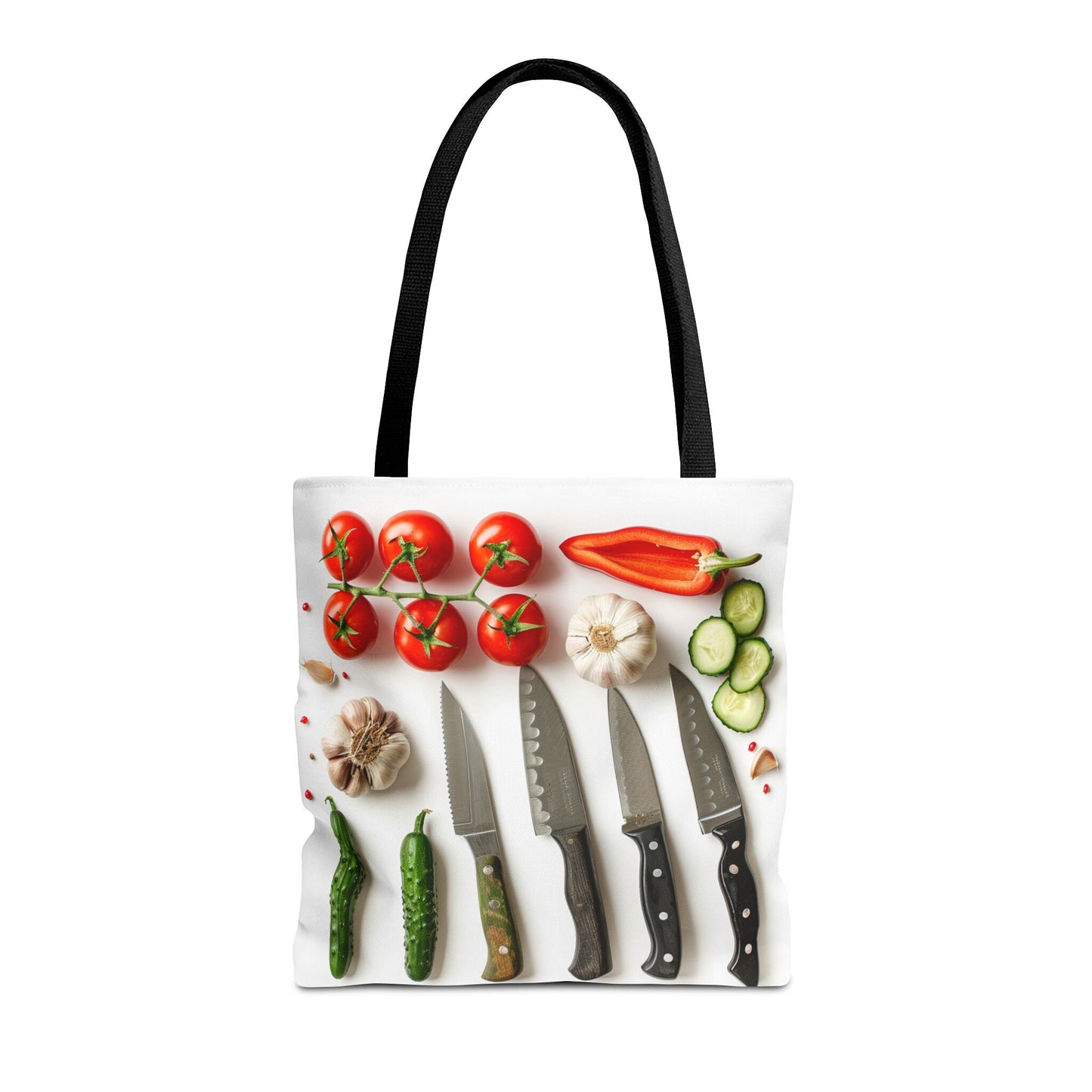 Culinary Tote Bag - Knives and Vegetables