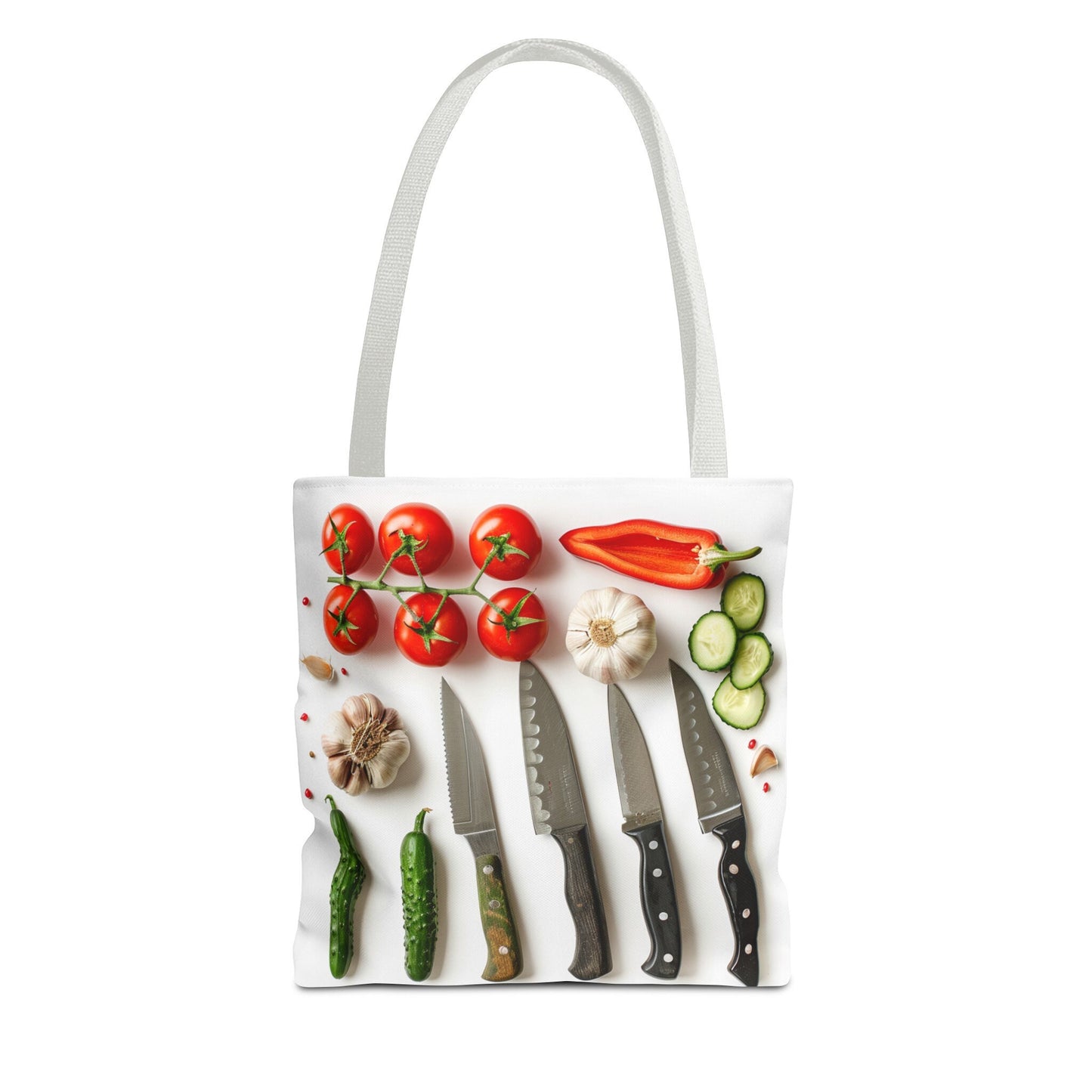 Culinary Tote Bag - Knives and Vegetables