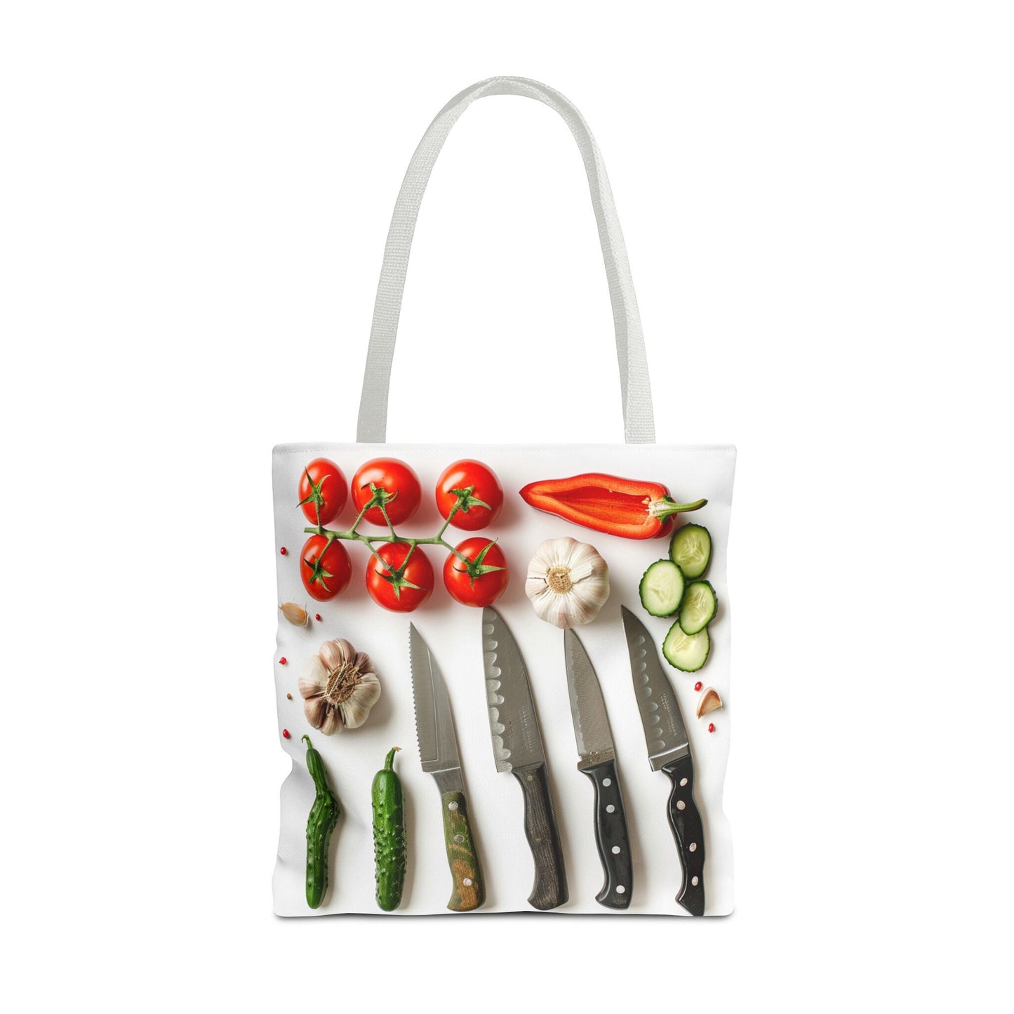 Culinary Tote Bag - Knives and Vegetables