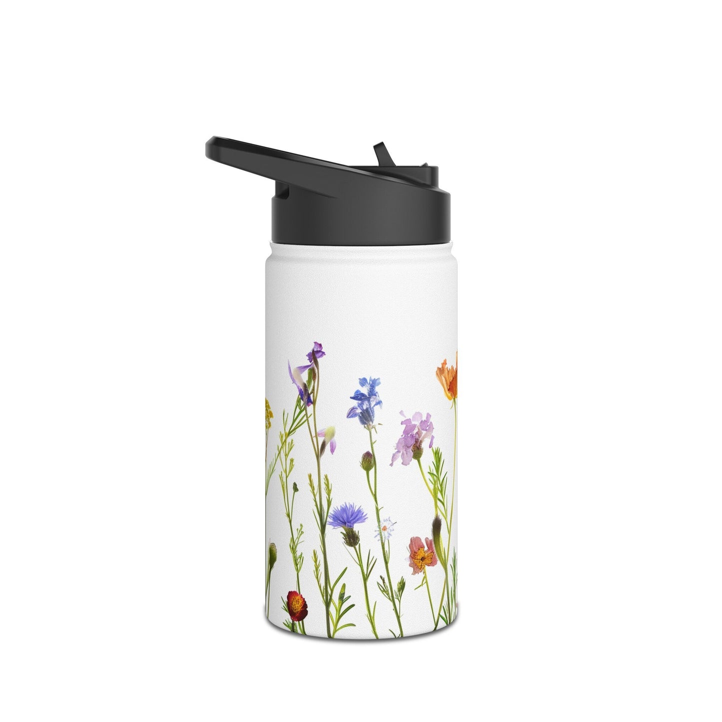 Wildflowers Stainless Steel Water Bottle, Standard Lid