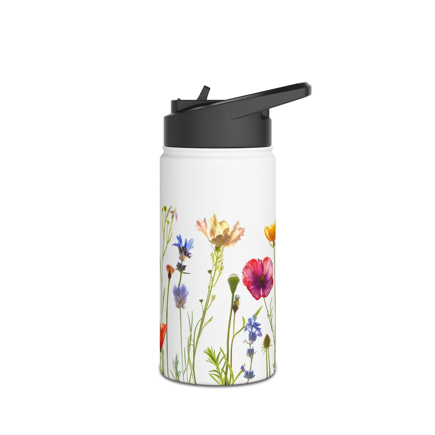 Wildflowers Stainless Steel Water Bottle, Standard Lid