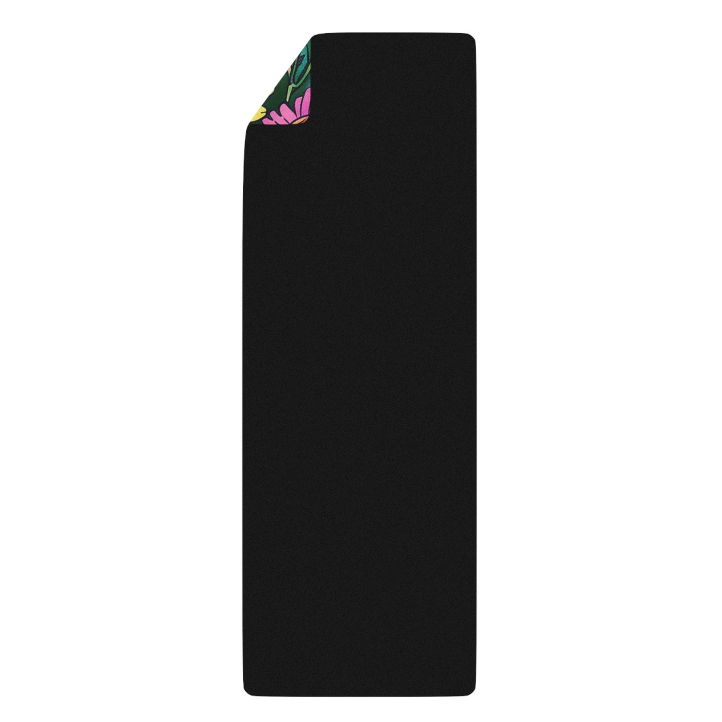 Comic Book Floral Rubber Yoga Mat - Flowers