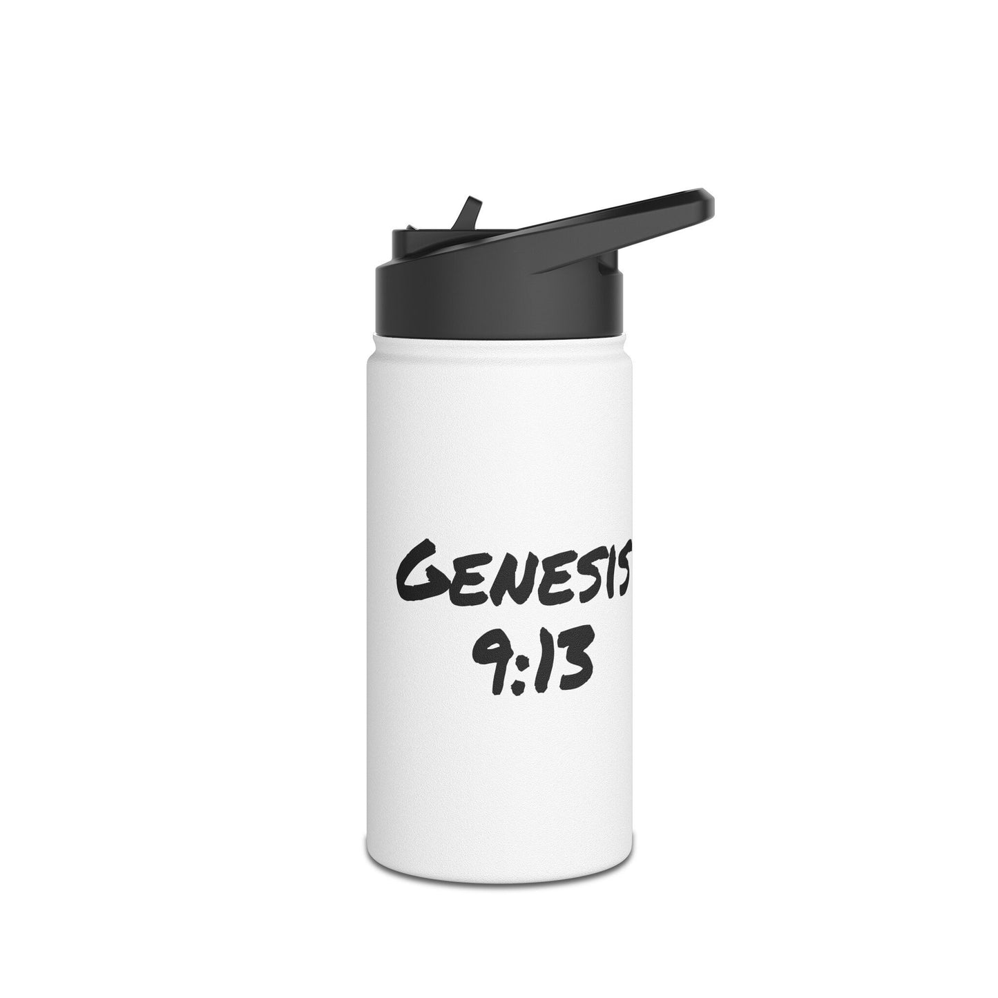 Genesis 9:13 Graffiti Rainbow Stainless Steel Water Bottle, Standard Lid