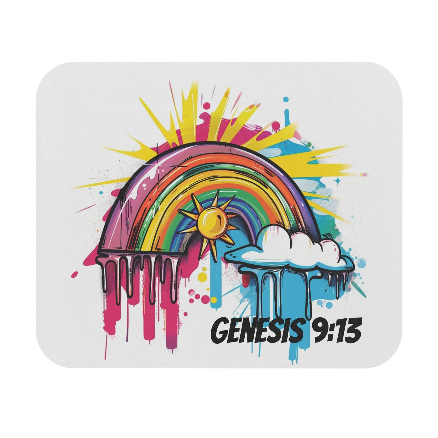 Genesis 9:13 Graffiti Mouse Pad (Rectangle)