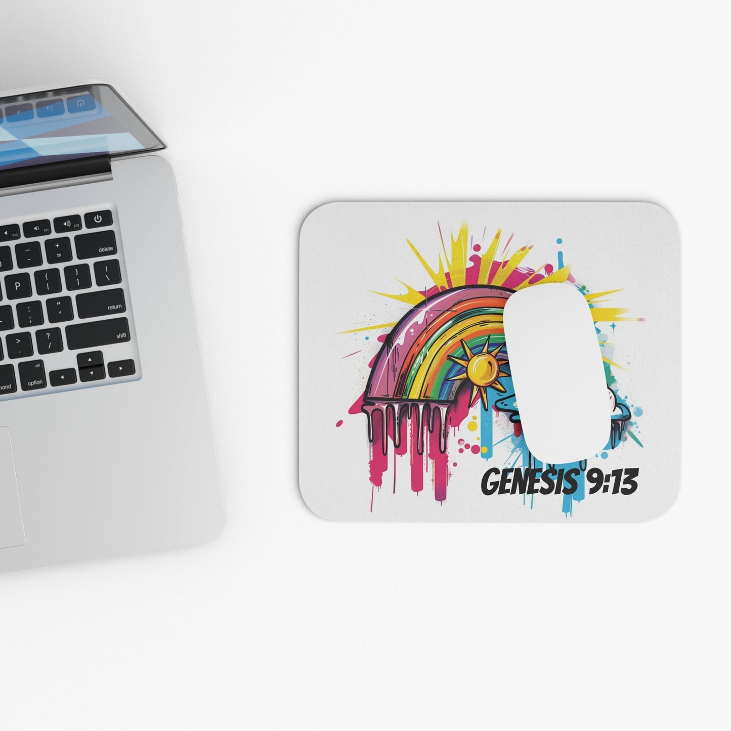 Genesis 9:13 Graffiti Mouse Pad (Rectangle)