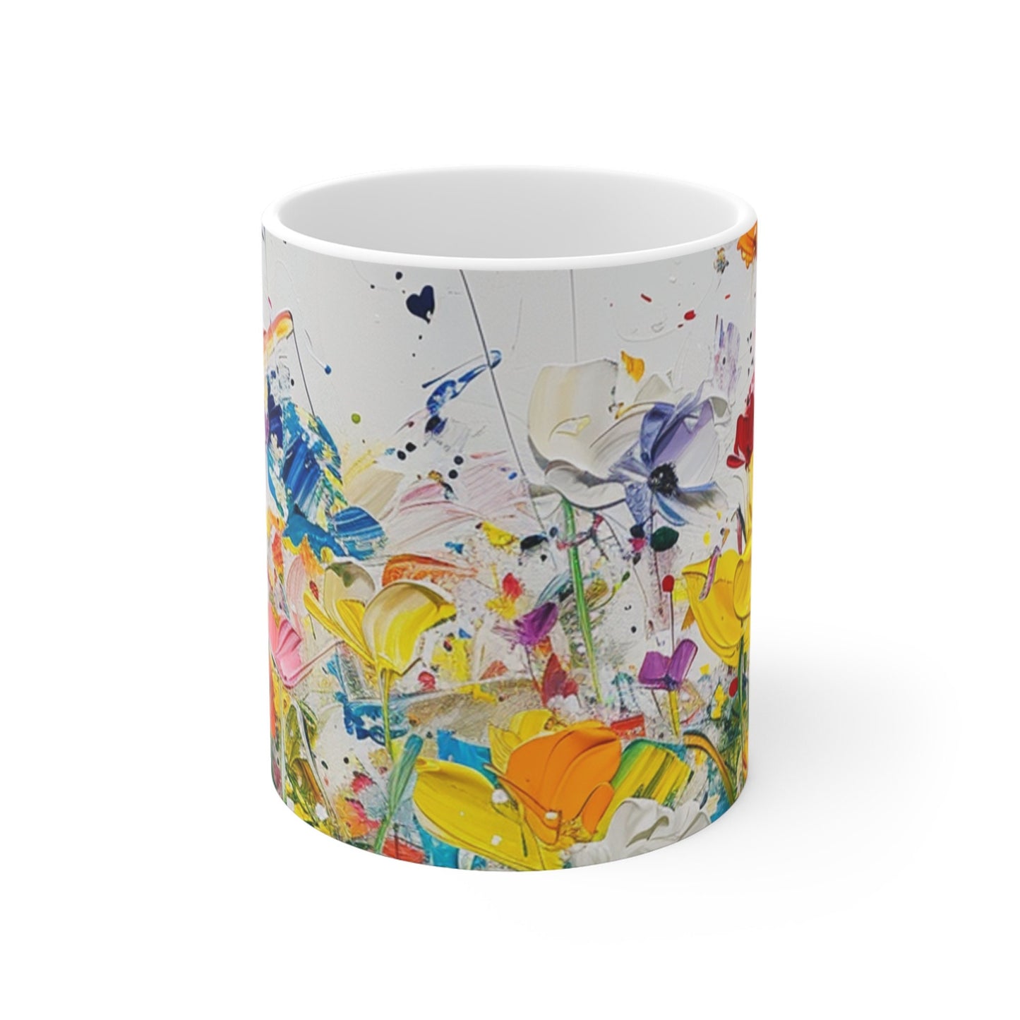 Expressionistic Flowers Mug