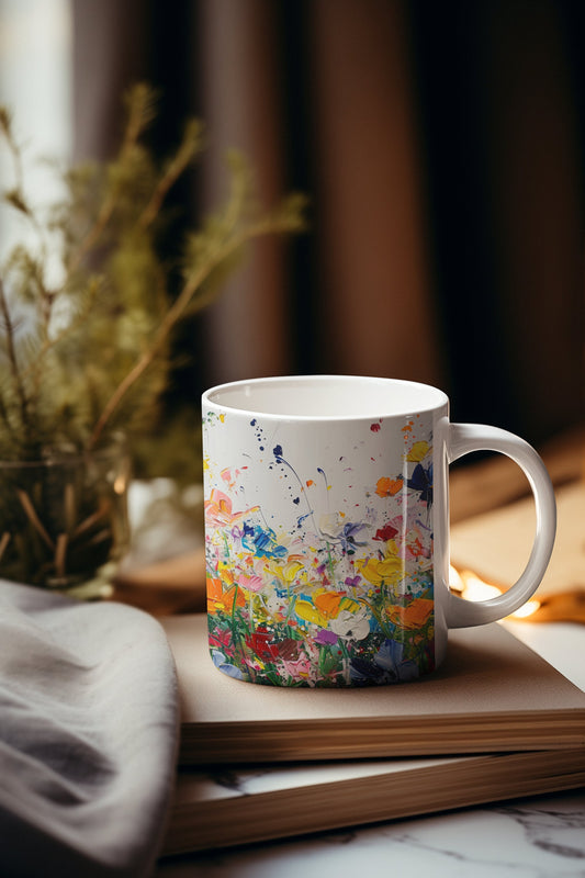 Expressionistic Flowers Mug