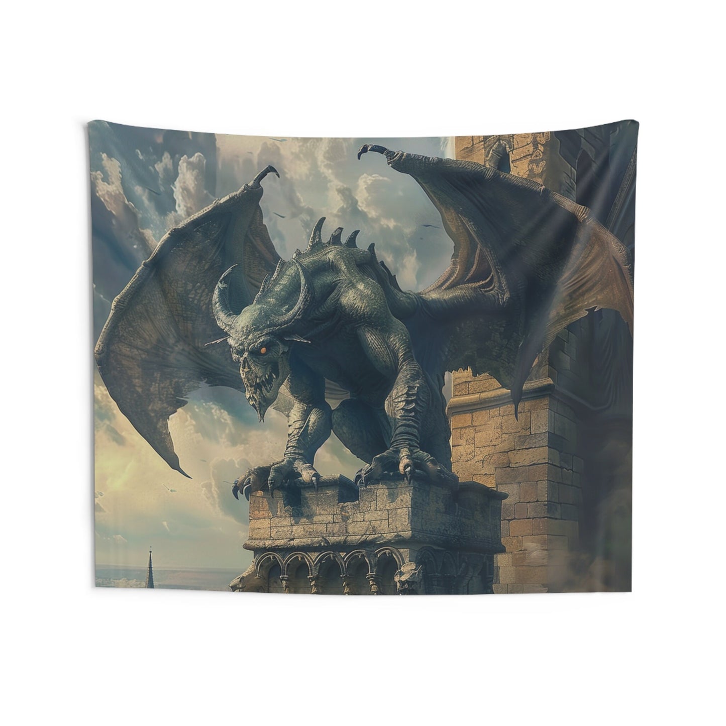 Proud Gargoyle Indoor Wall Tapestries