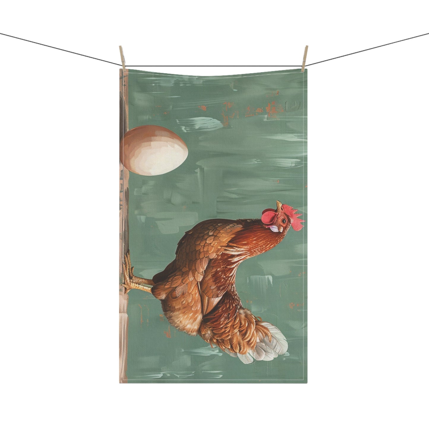 Farmhouse Modern Chicken and an Egg Kitchen Towel