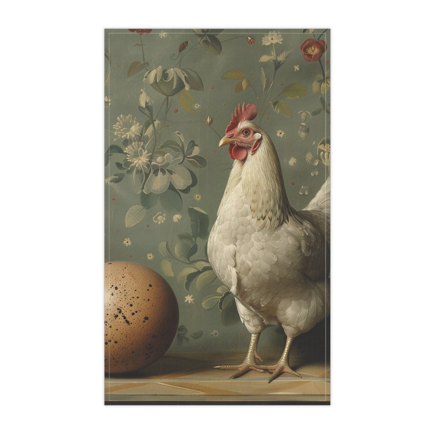 Farmhouse Modern Chicken and an Egg Kitchen Towel