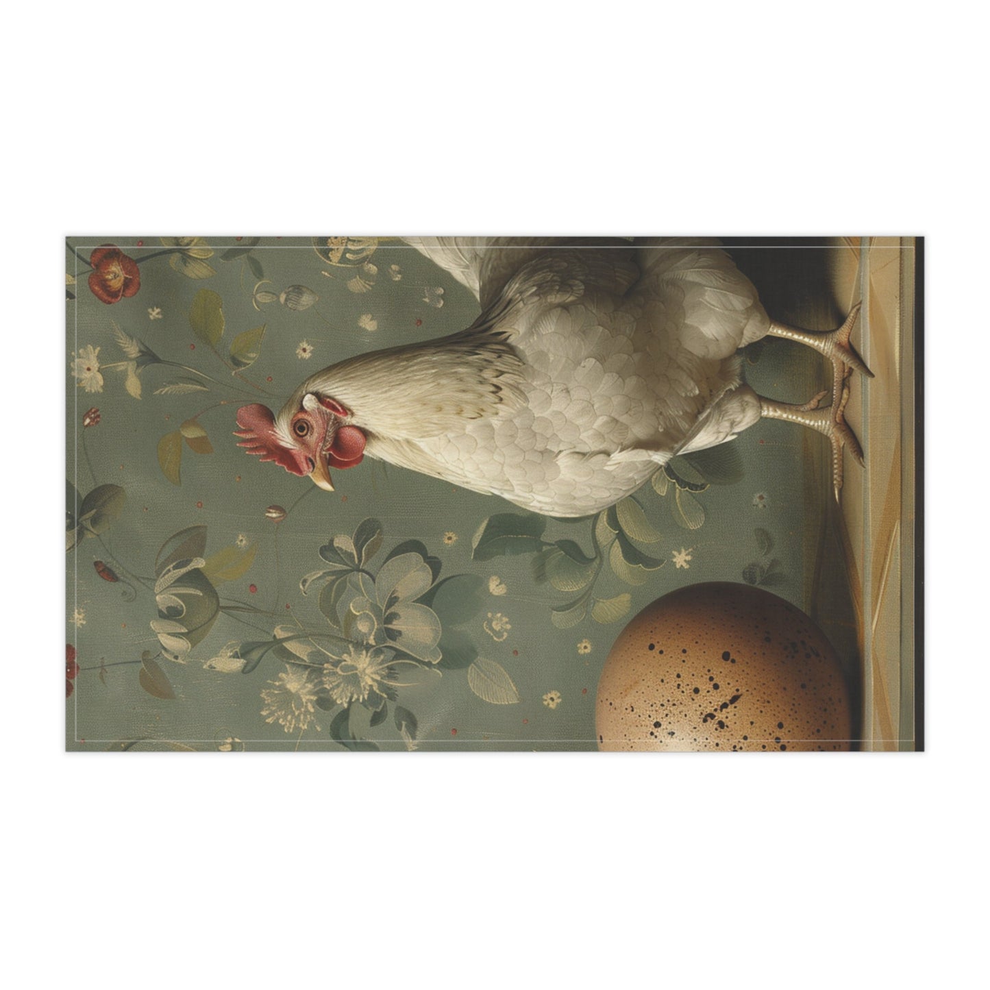 Farmhouse Modern Chicken and an Egg Kitchen Towel