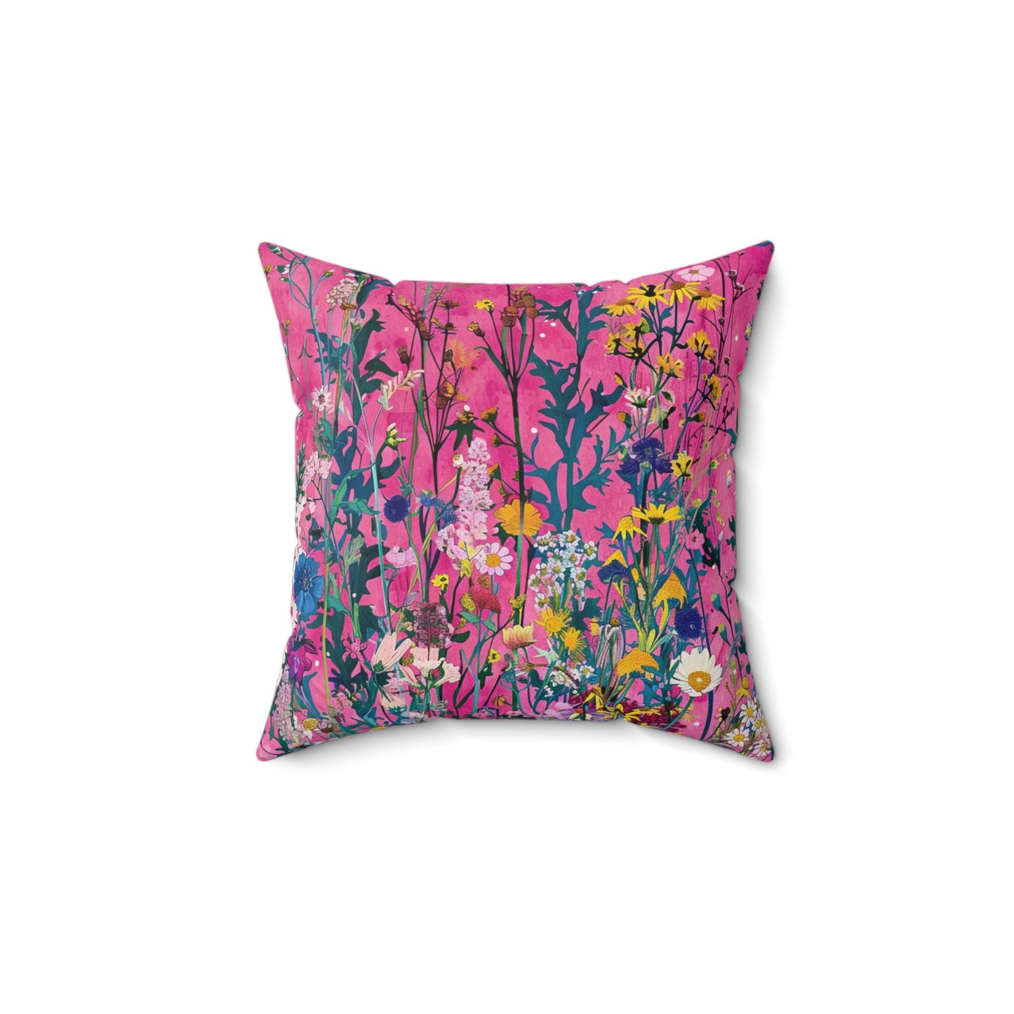 Wildflower Bliss Spun Polyester Square Pillow