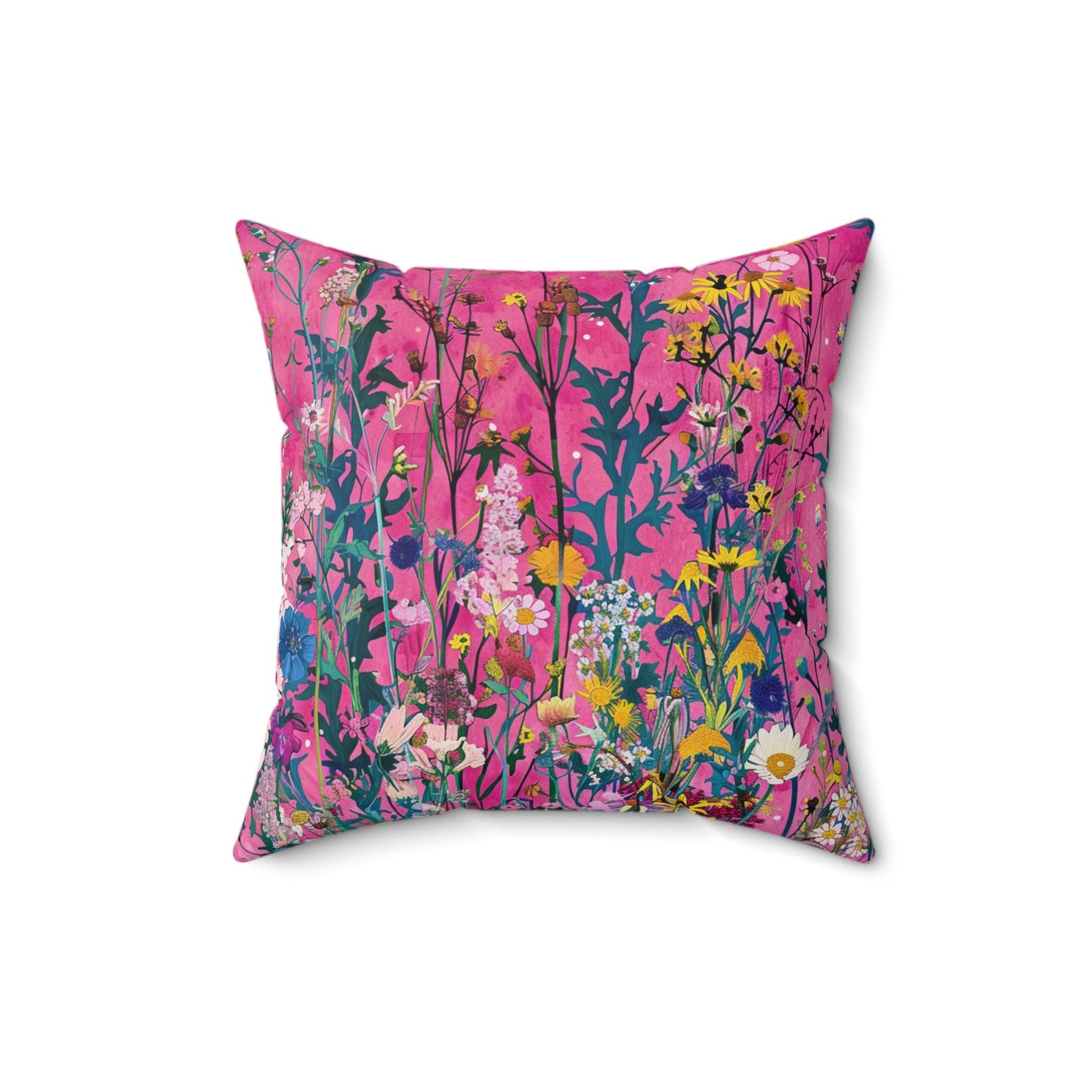 Wildflower Bliss Spun Polyester Square Pillow