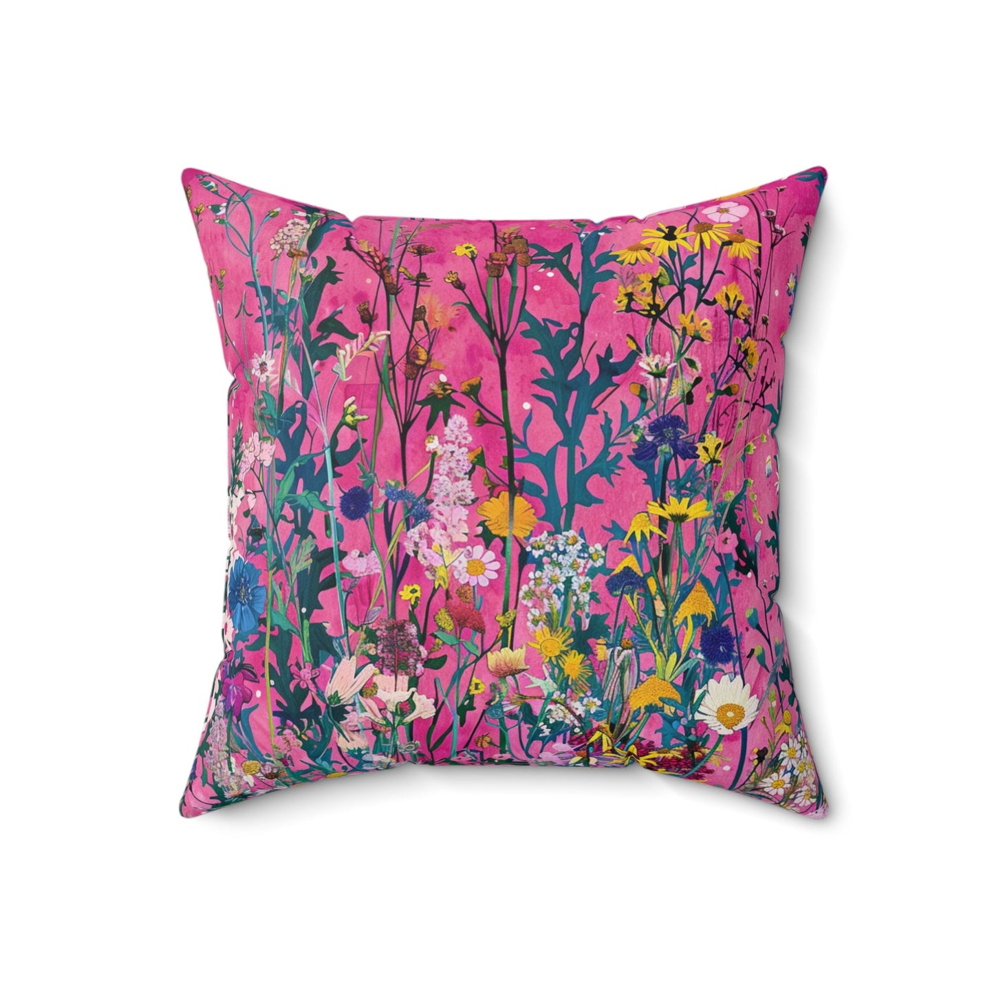 Wildflower Bliss Spun Polyester Square Pillow
