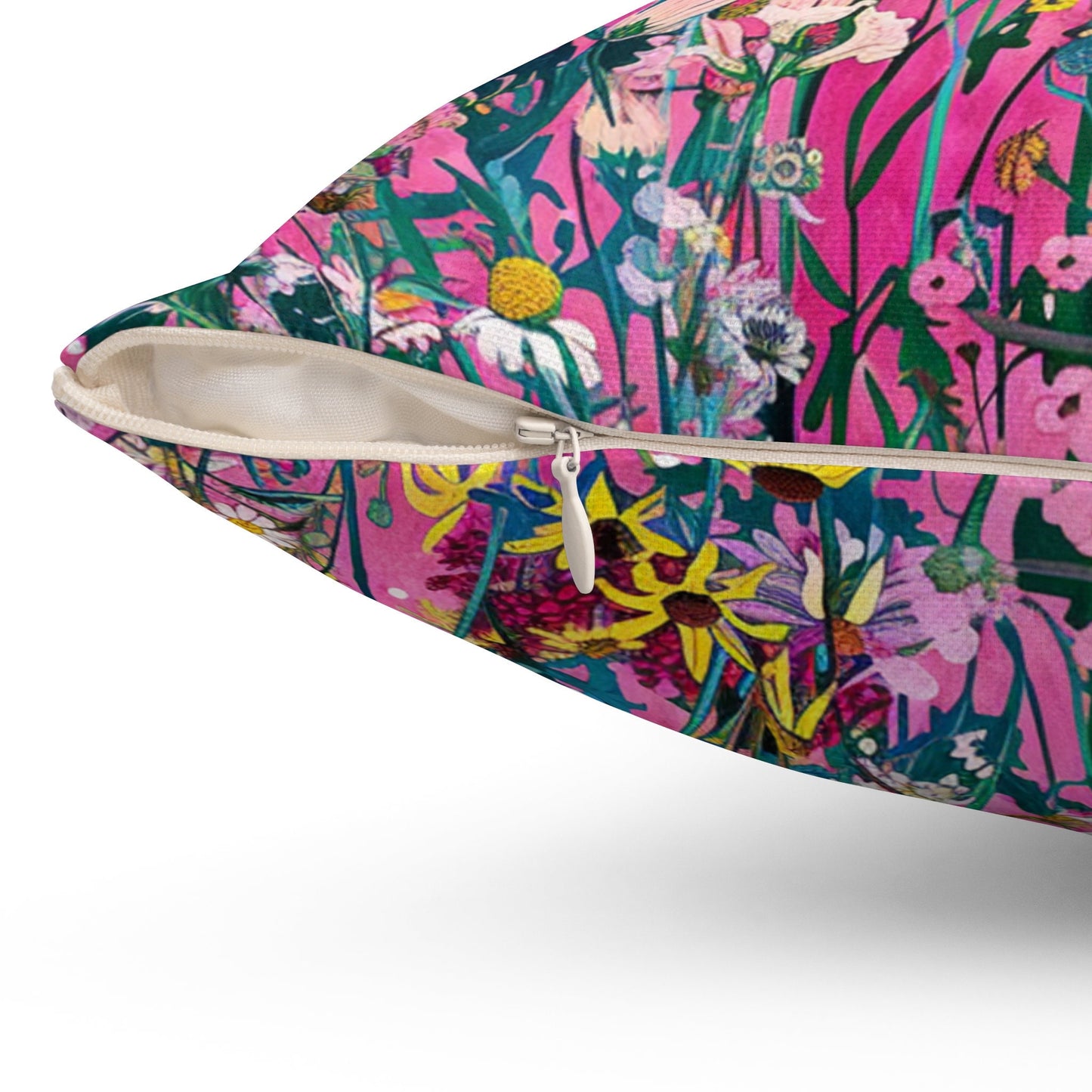Wildflower Bliss Spun Polyester Square Pillow