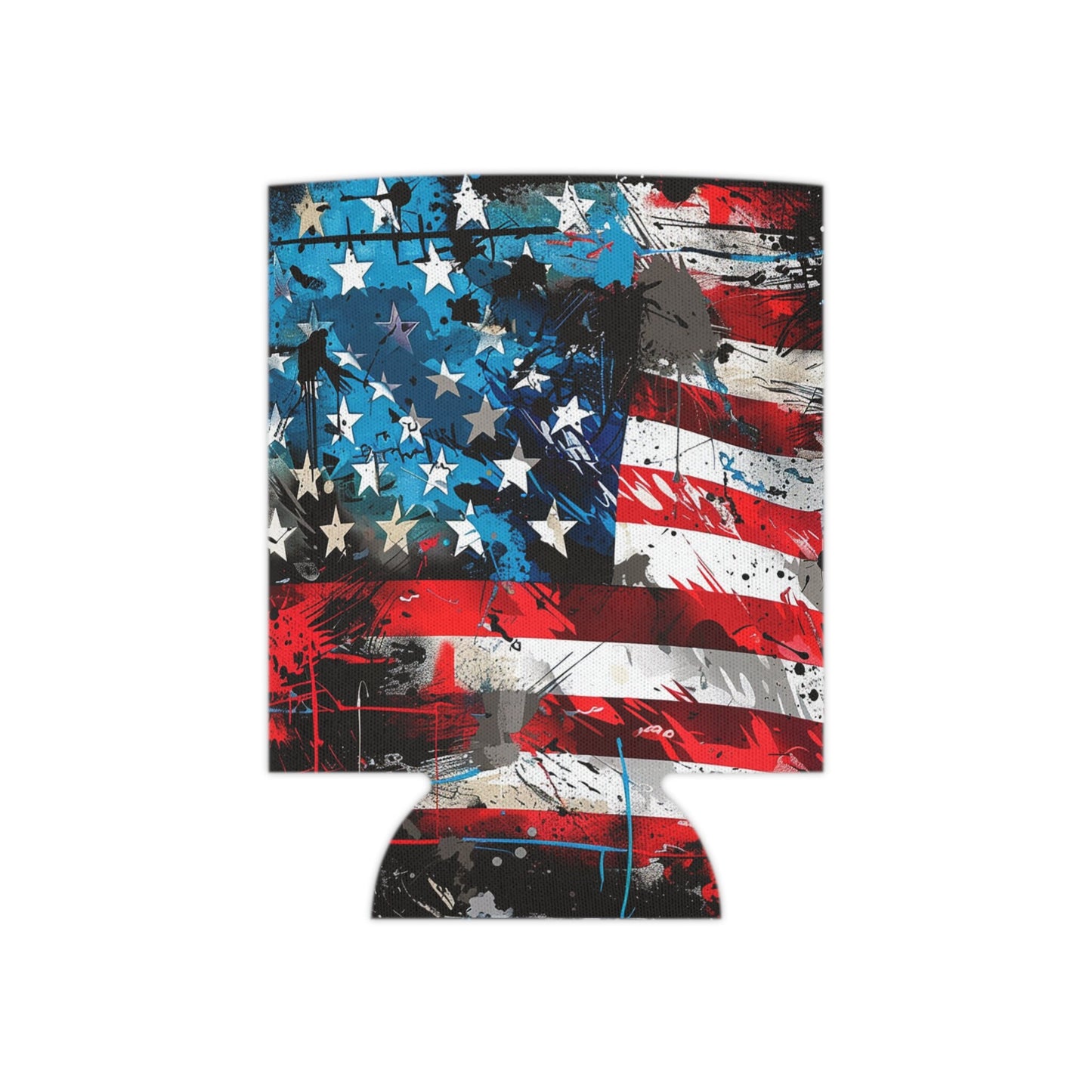 American Flag Can Cooler: Patriotic 4th of July Koozie