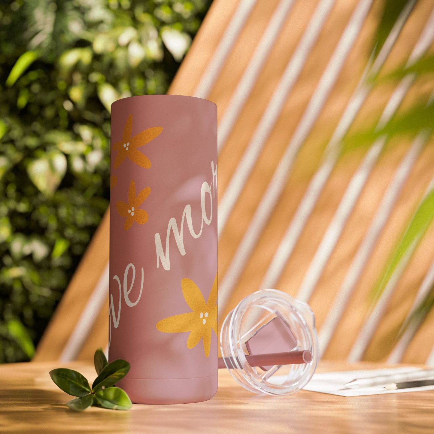 Love More Maars Maker Skinny Matte Tumbler, 20oz