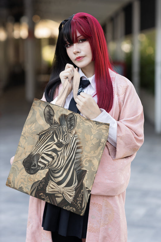 Victorian Style Zebra Tote Bag (AOP)