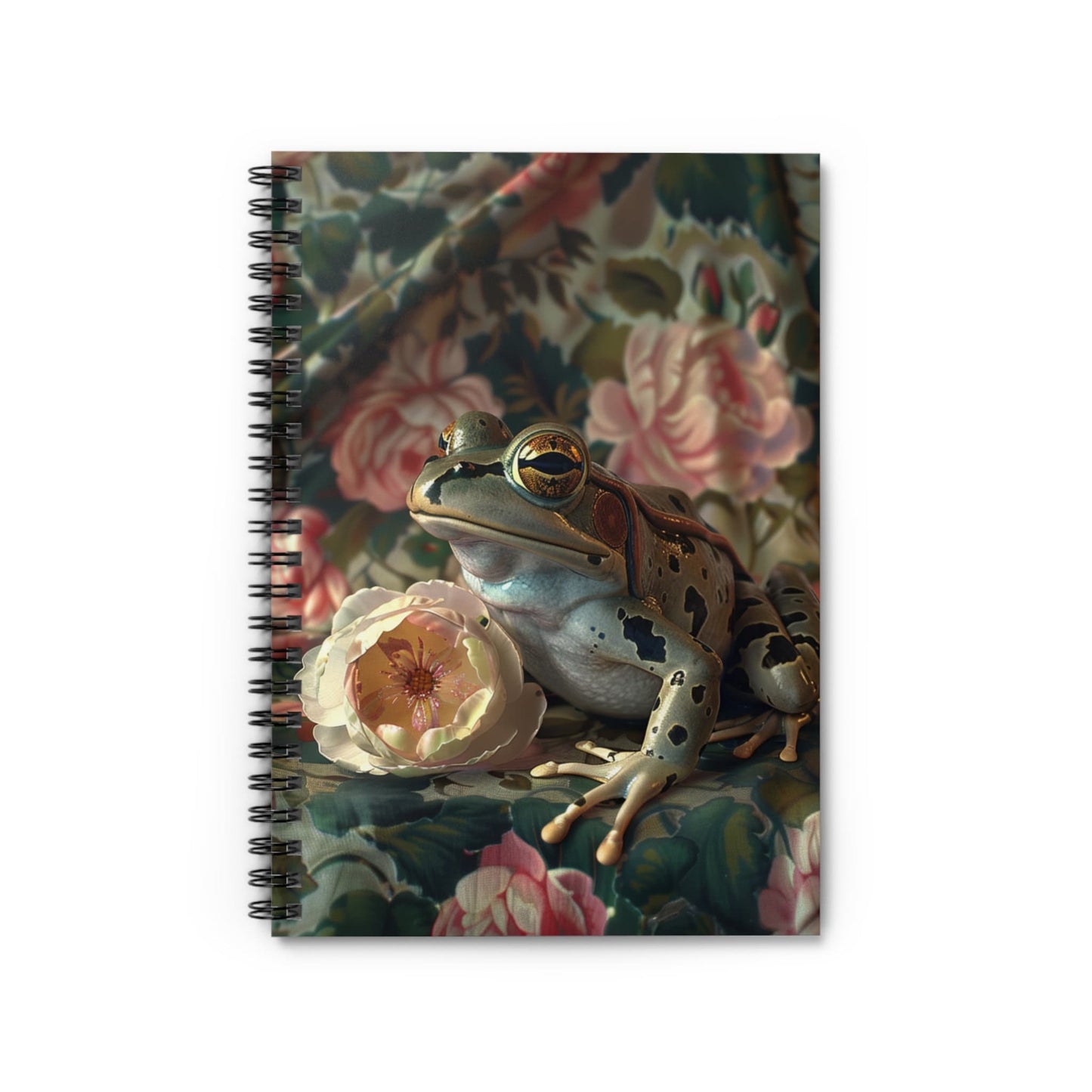 Victorian Style Flog Spiral Notebook - Ruled Line