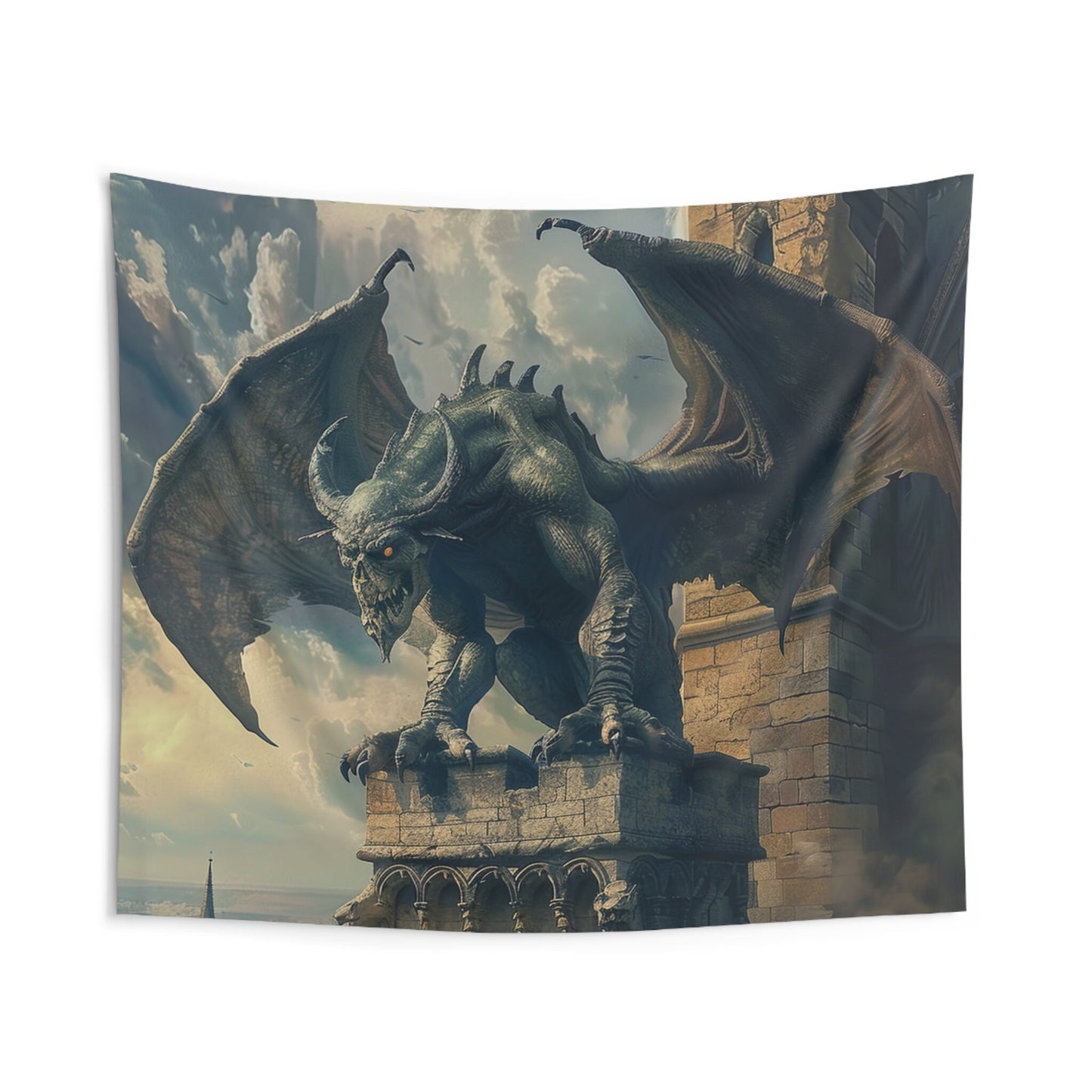 Proud Gargoyle Indoor Wall Tapestries