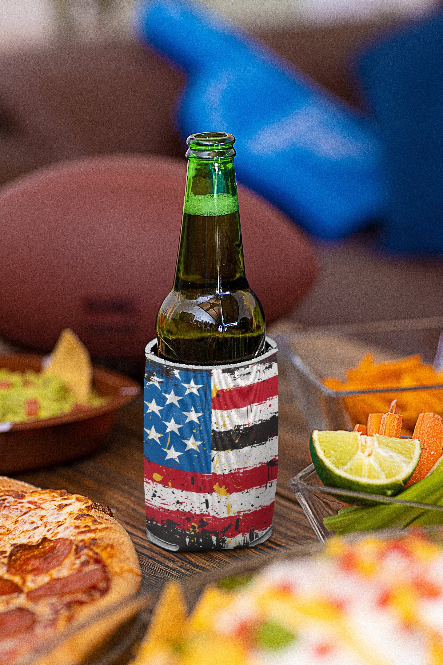 American Flag Can Cooler: Patriotic 4th of July Koozie