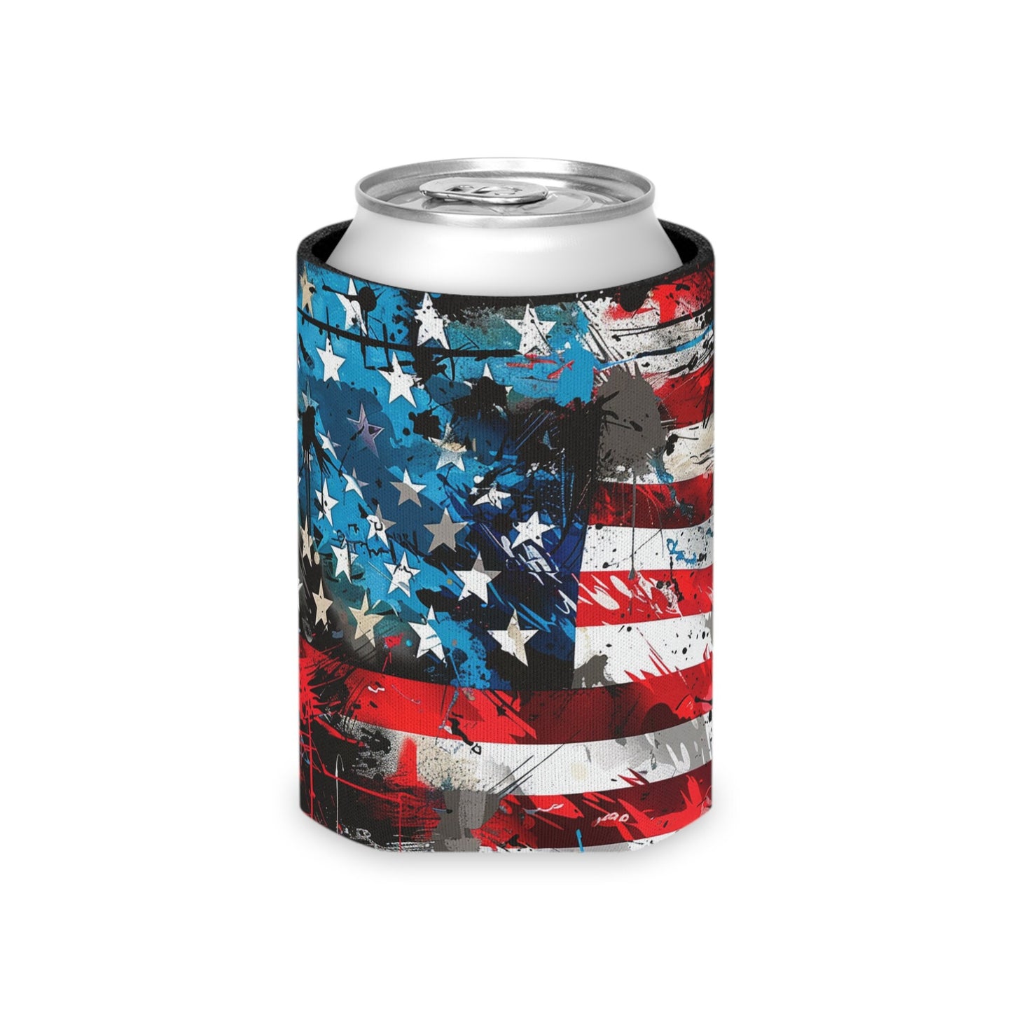 American Flag Can Cooler: Patriotic 4th of July Koozie