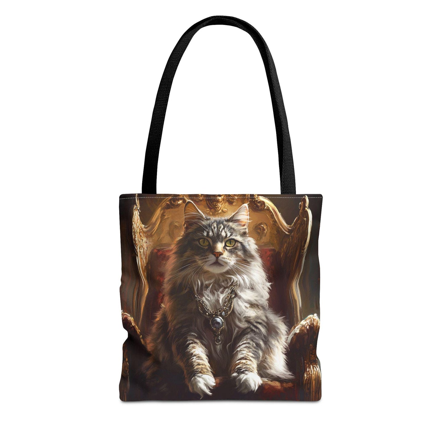 Majestic Cat Art Tote Bag: Stylish Pet Owner Accessory