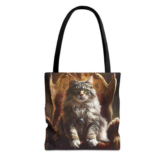 Majestic Cat Art Tote Bag: Stylish Pet Owner Accessory