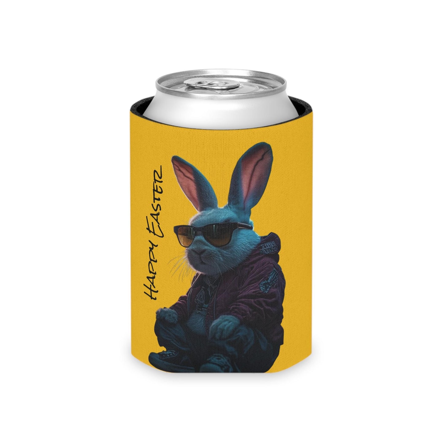 Easter Bunny Can Cooler: Festive Holiday Beverage Sleeve