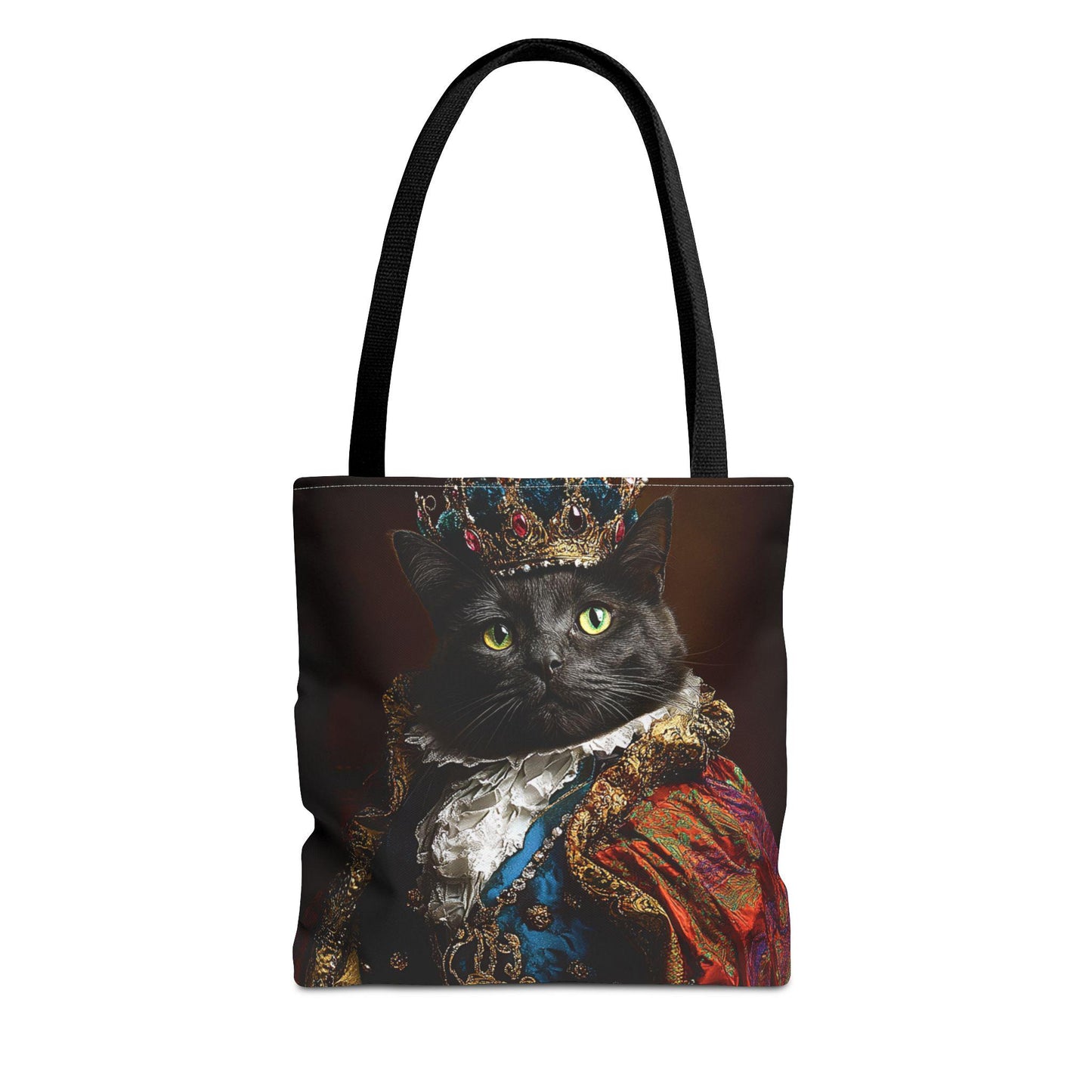 Regal Cat Art Tote Bag: Royal Feline Fashion Accessory