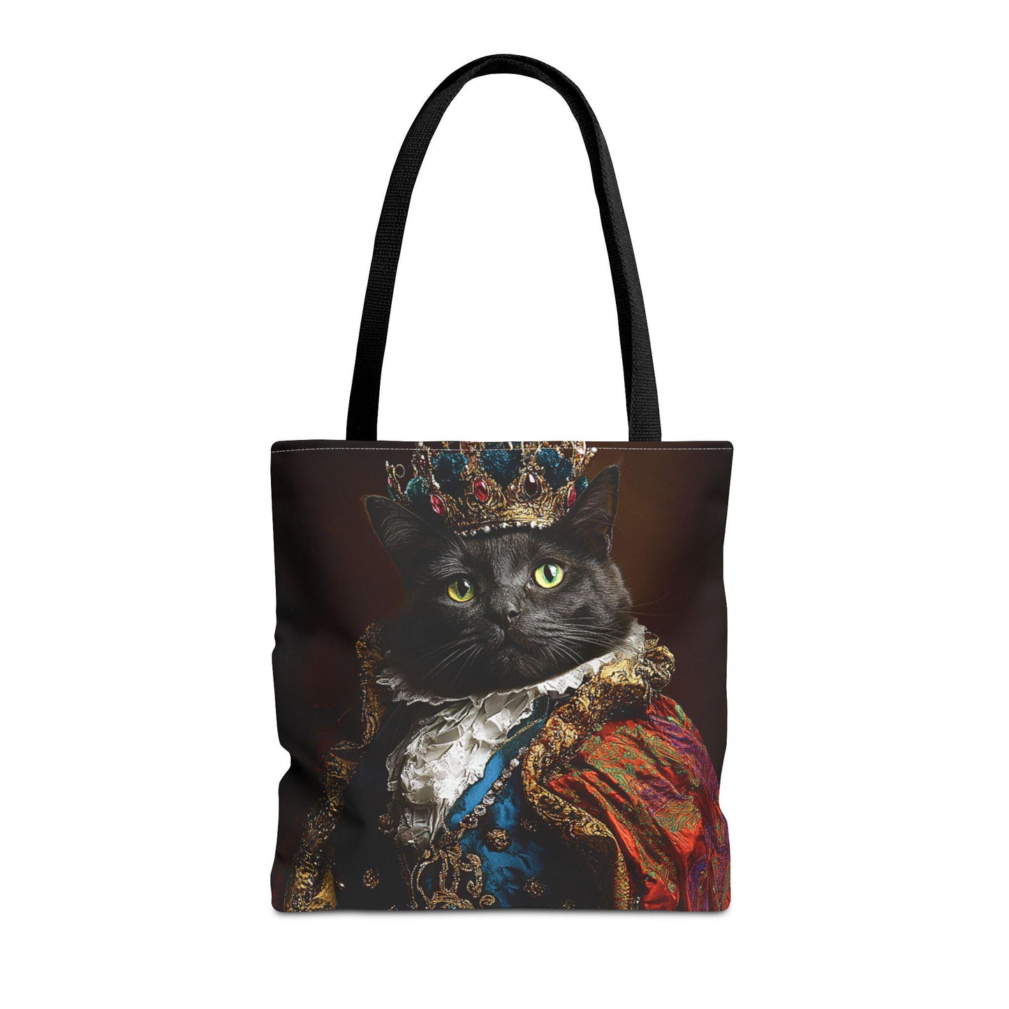 Regal Cat Art Tote Bag: Royal Feline Fashion Accessory