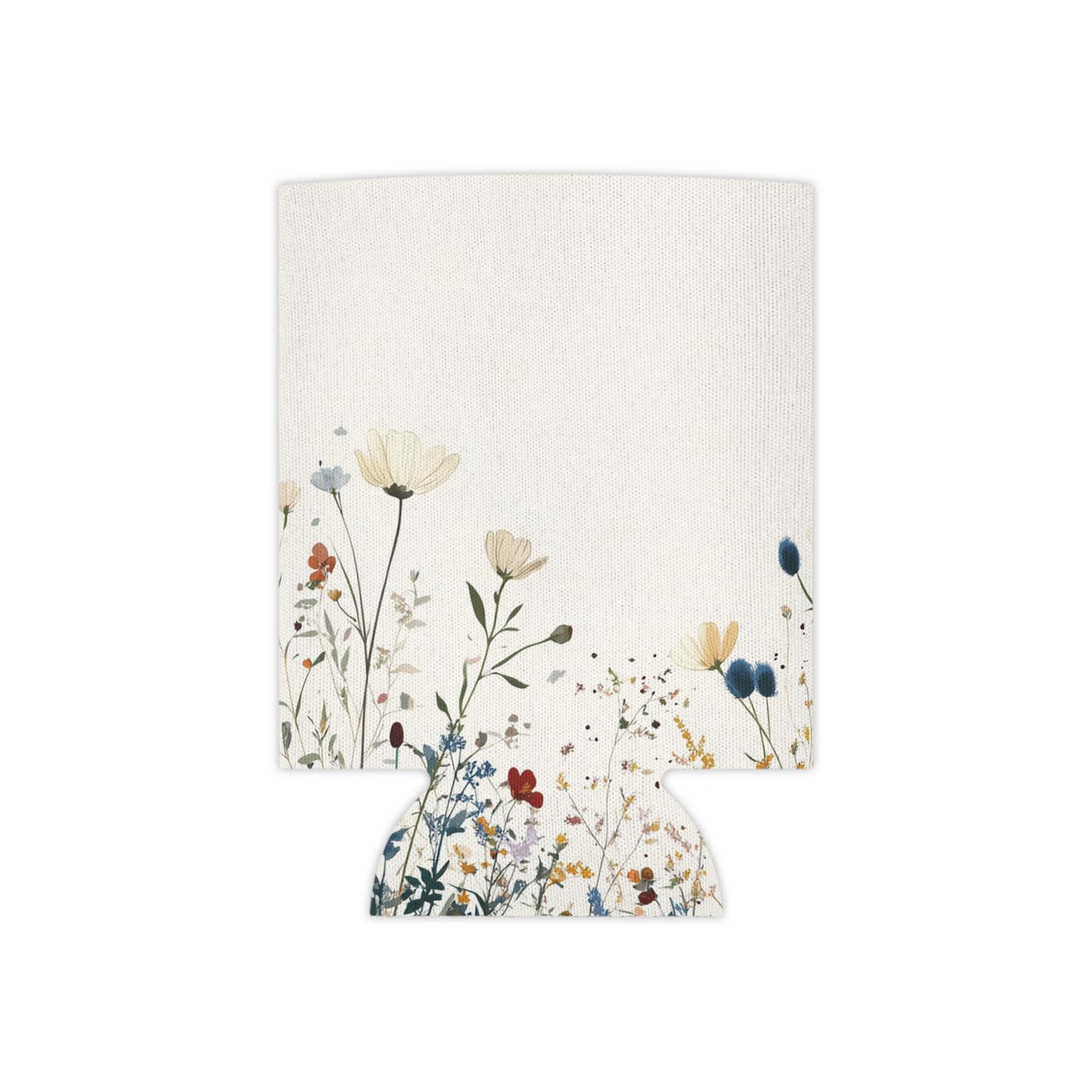 Floral Can Cooler: Elegant Polyester Drink Holder