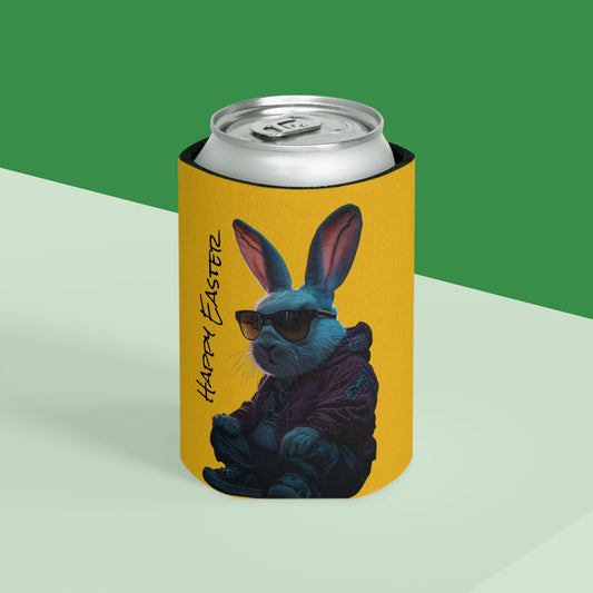 Easter Bunny Can Cooler: Festive Holiday Beverage Sleeve