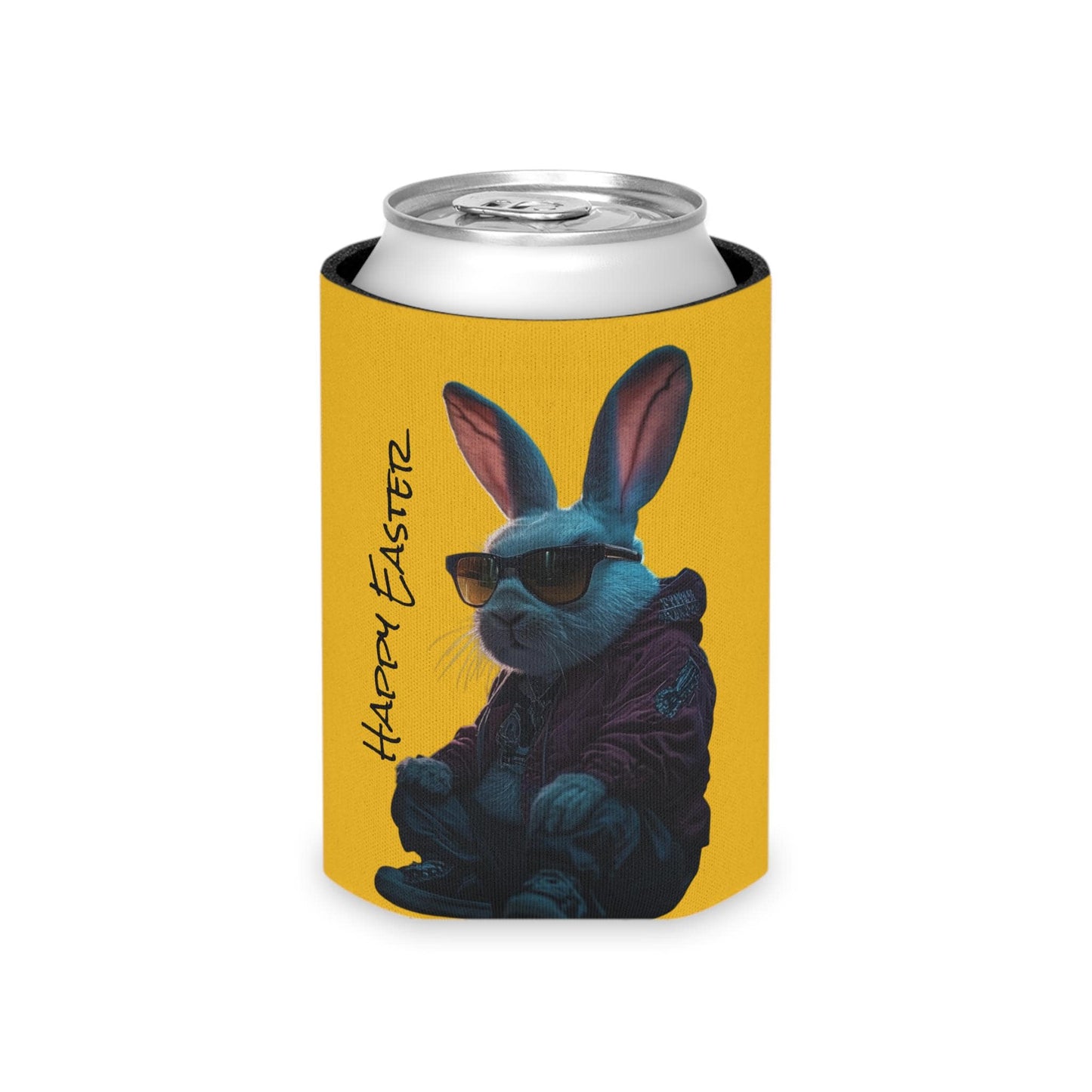 Easter Bunny Can Cooler: Festive Holiday Beverage Sleeve