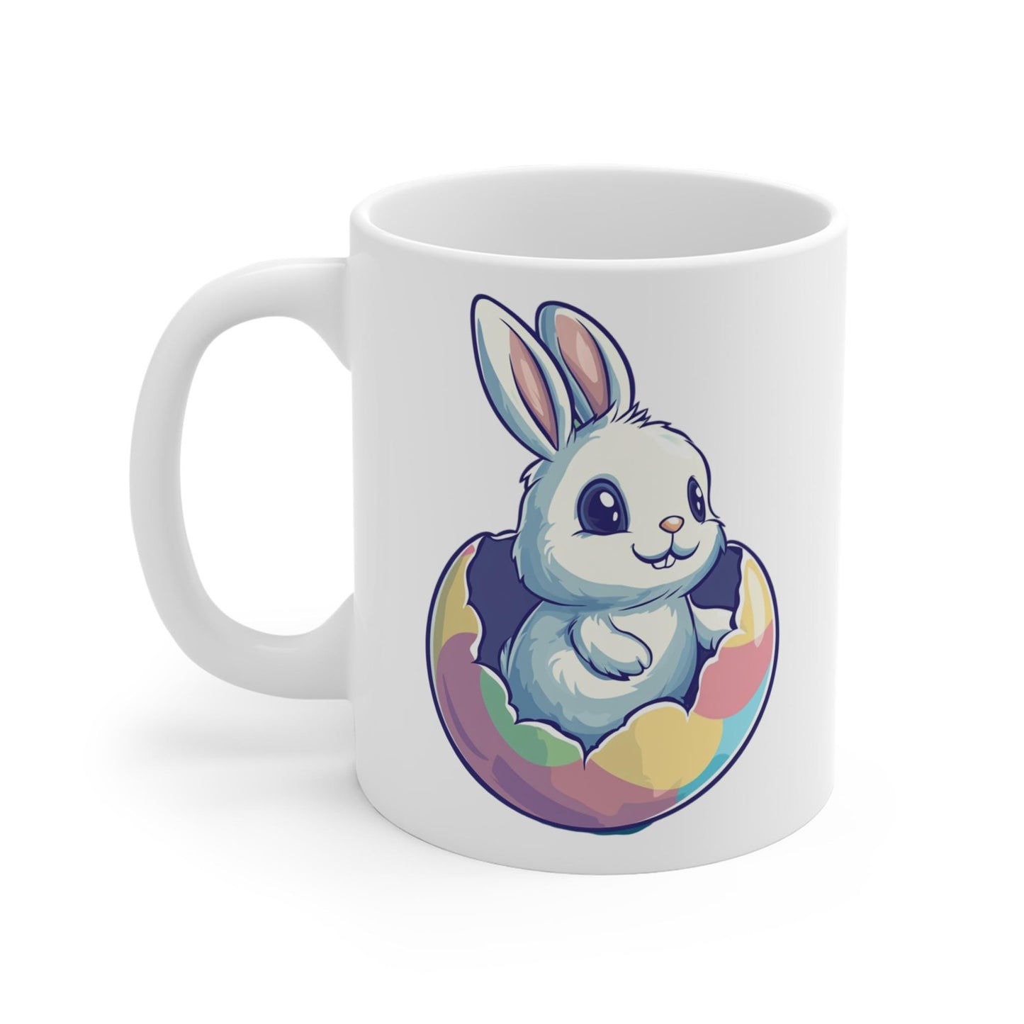 Easter Bunny Ceramic Mug: Spring Holiday Drinkware